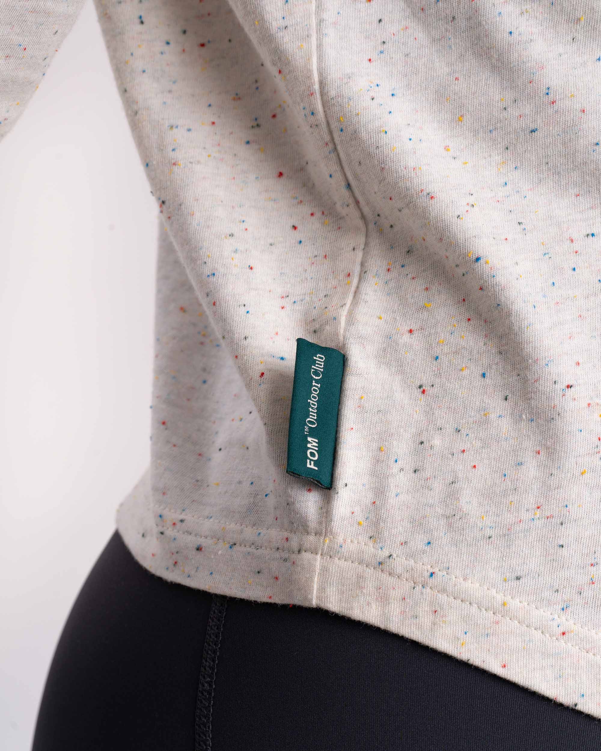 Ladies Outdoor Long Tee - Speckled Stone