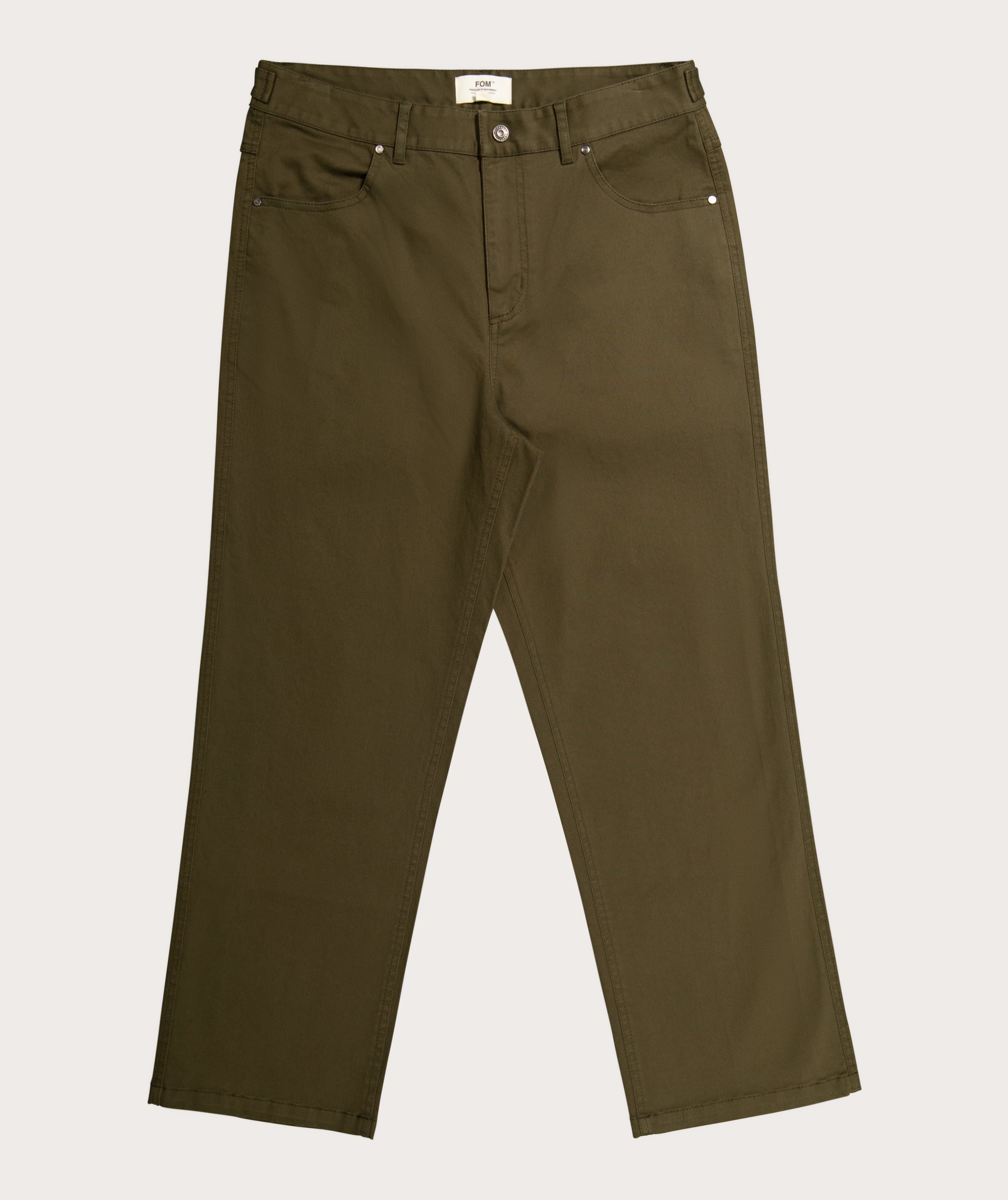 Ladies Regular Fit Pants - Olive Green