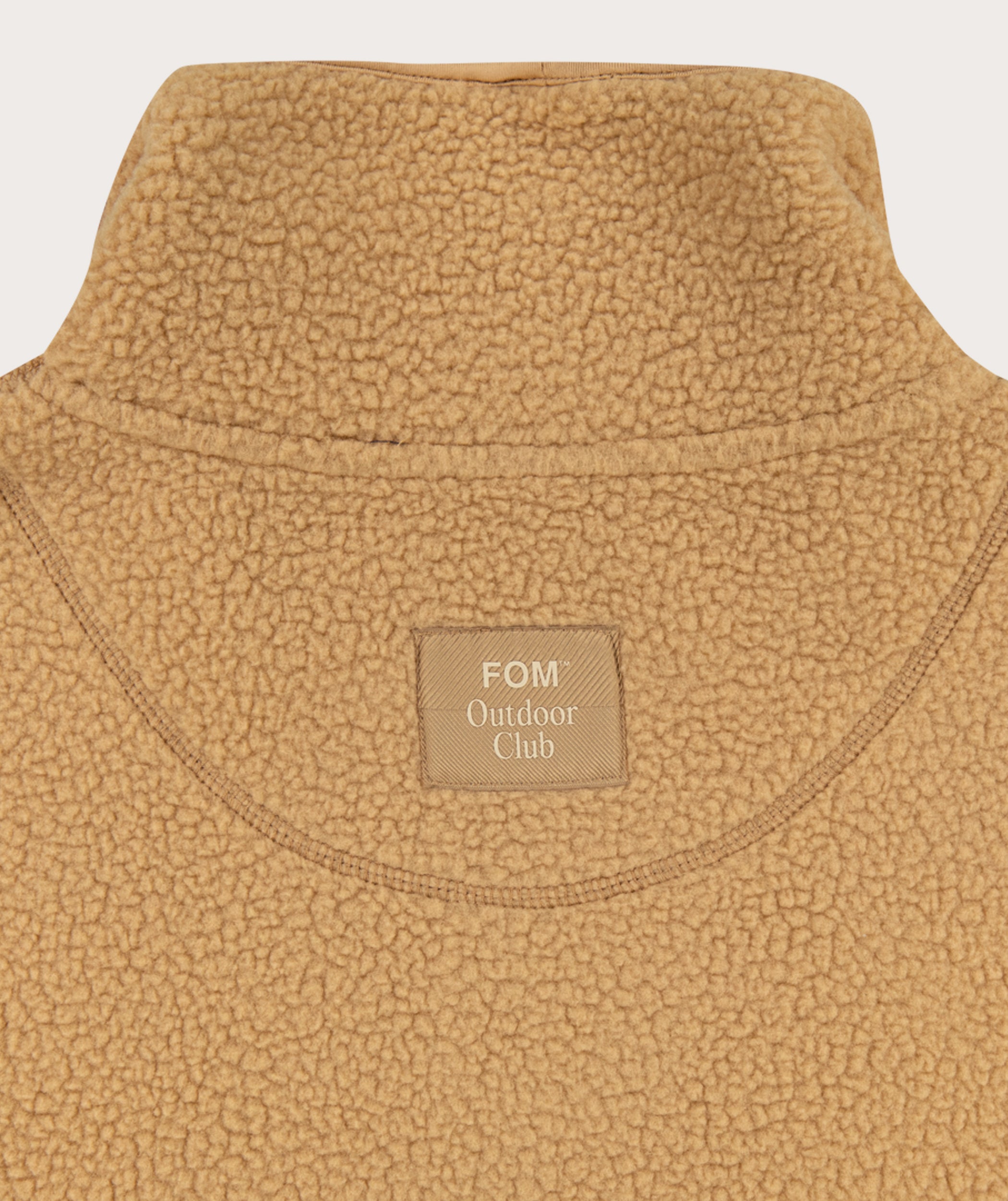 Ladies Outdoor Fleece Pullover - Camel