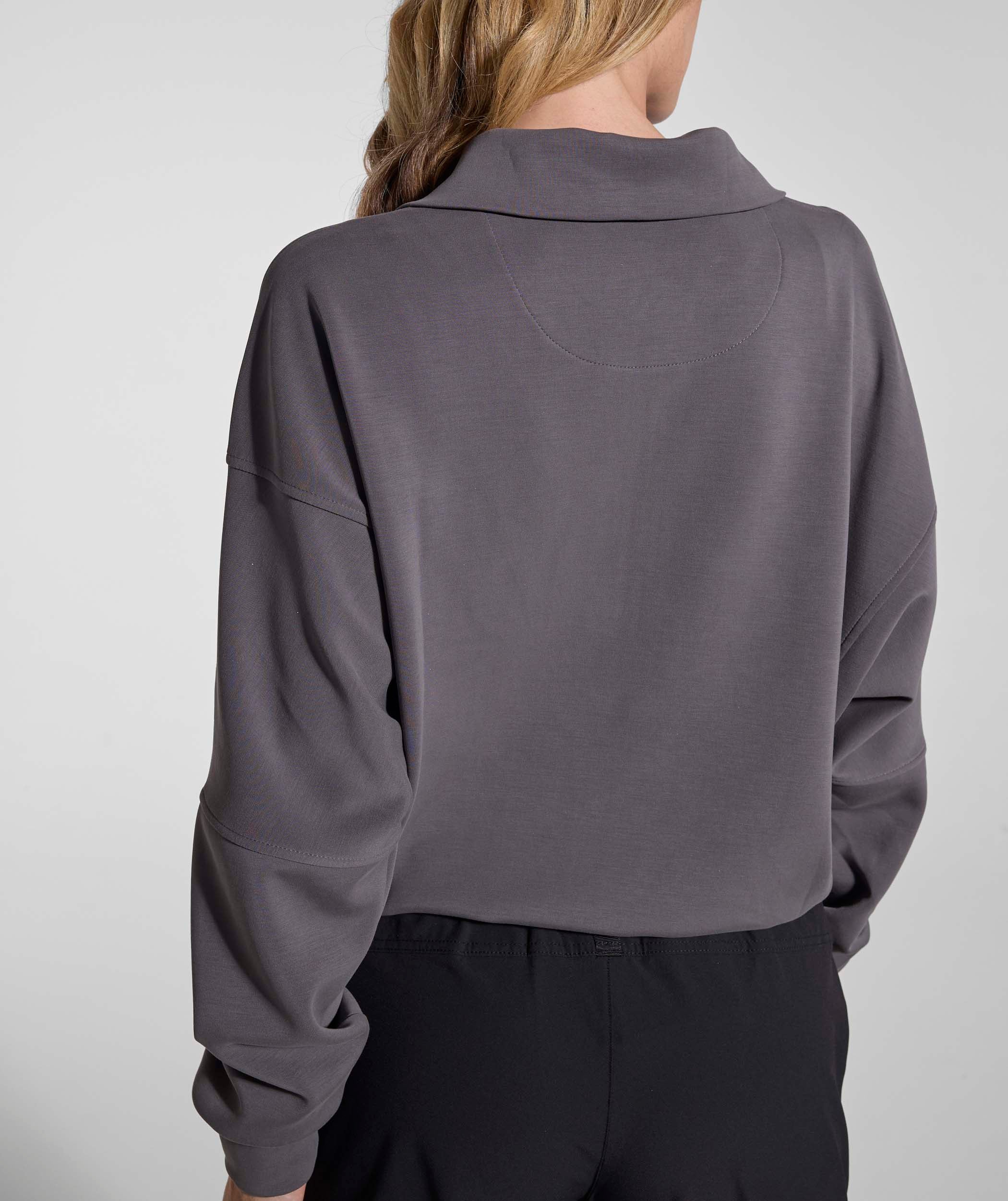 Ladies 1/4 Zip Sweater - Slate