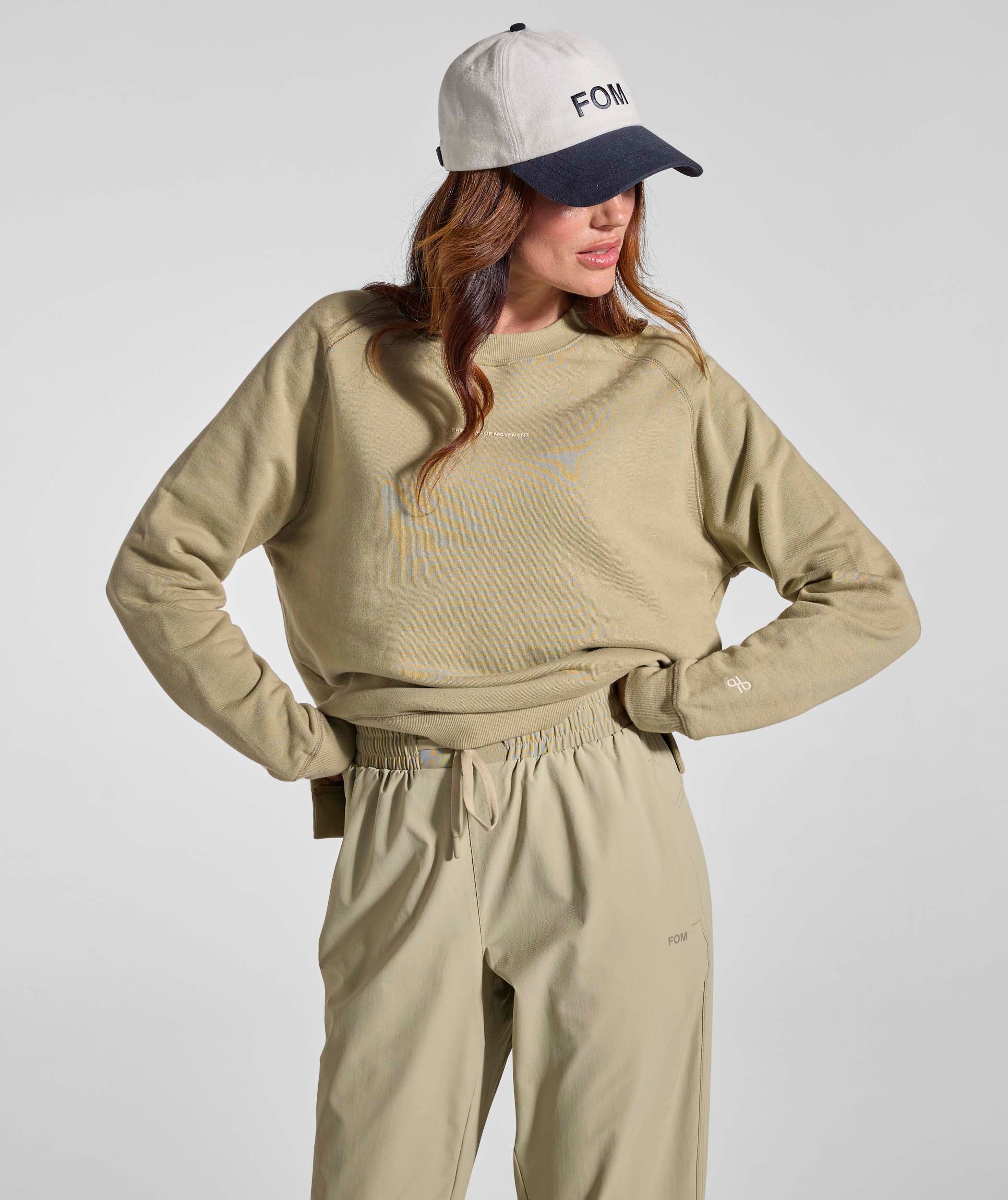 Ladies Raglan Sweater - Aloe