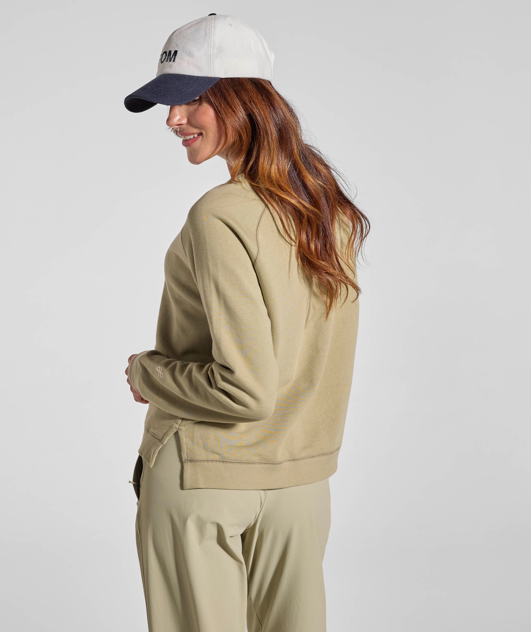 Ladies Raglan Sweater - Aloe