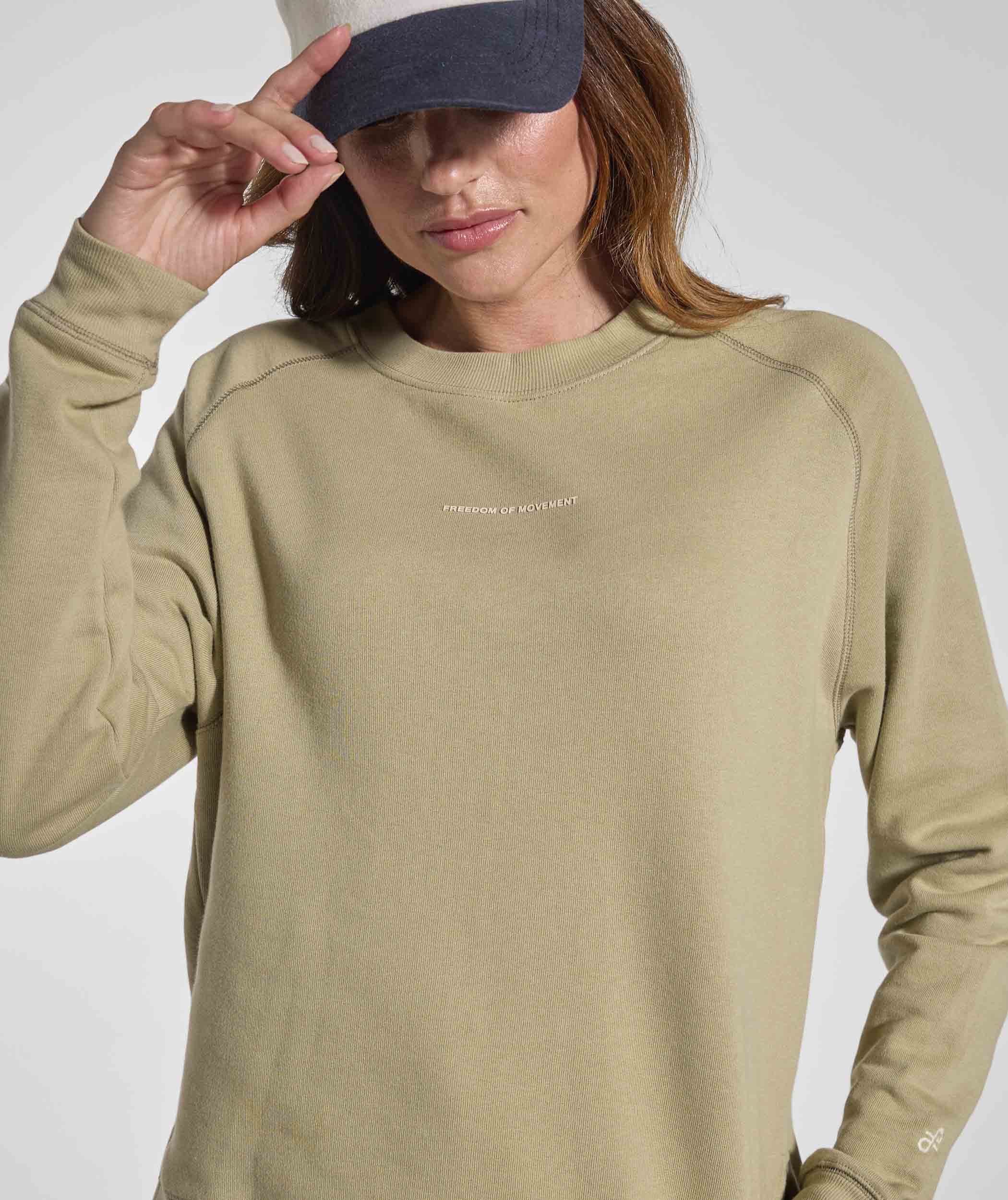 Ladies Raglan Sweater - Aloe