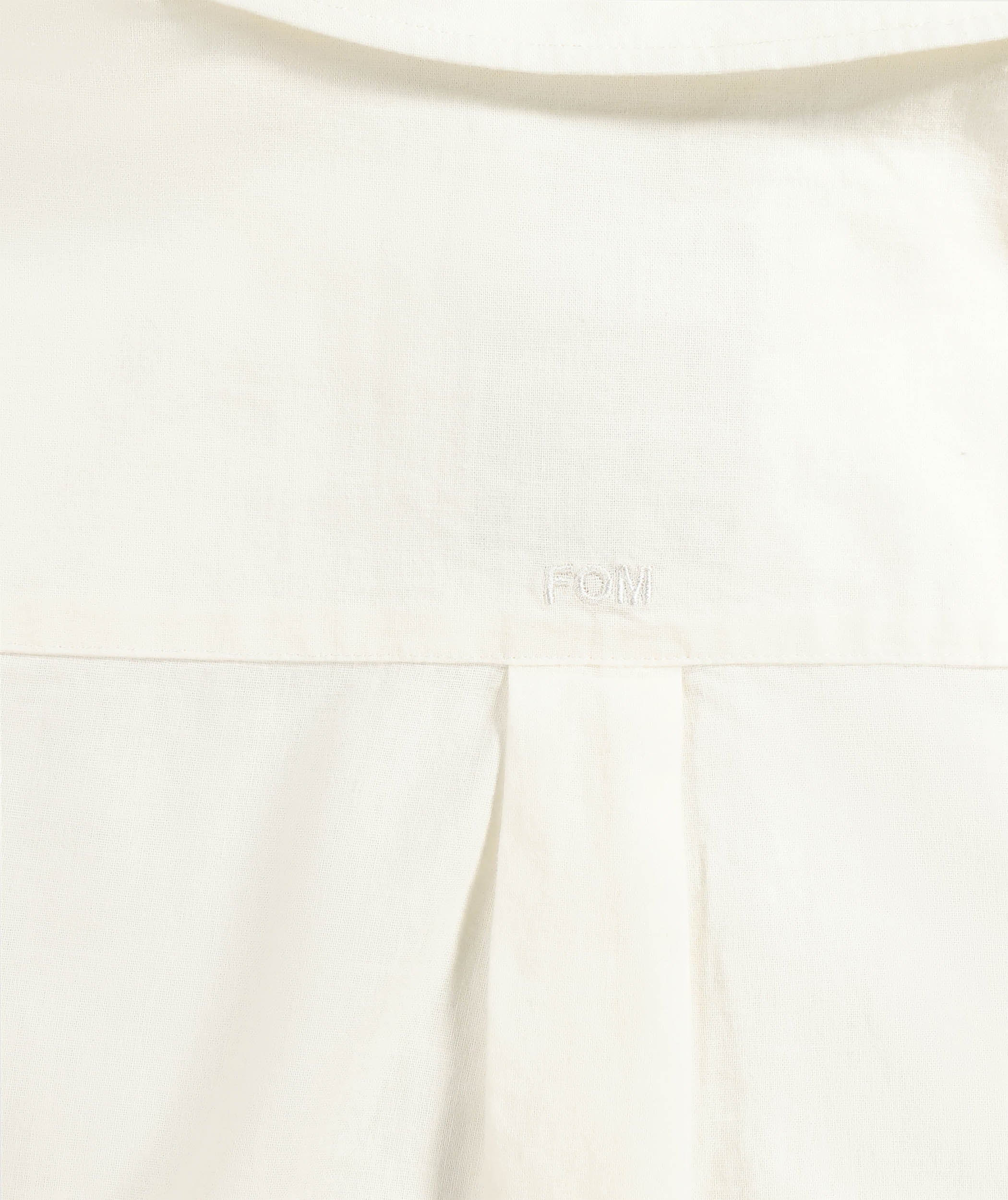 Ladies Crop Short Sleeve Shirt - Soft White