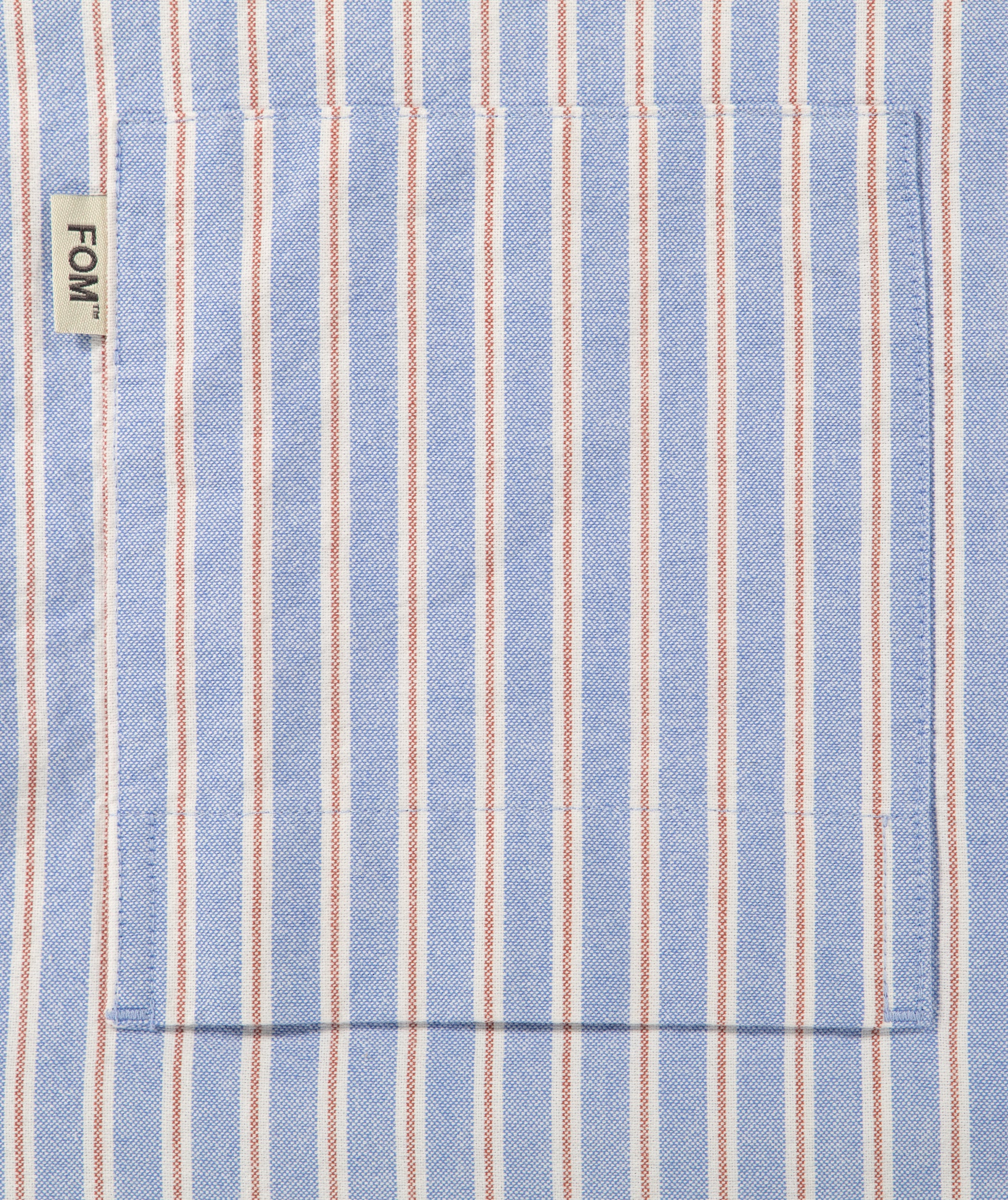 Ladies Oxford Long Sleeve Shirt - Sky Blue Stripe
