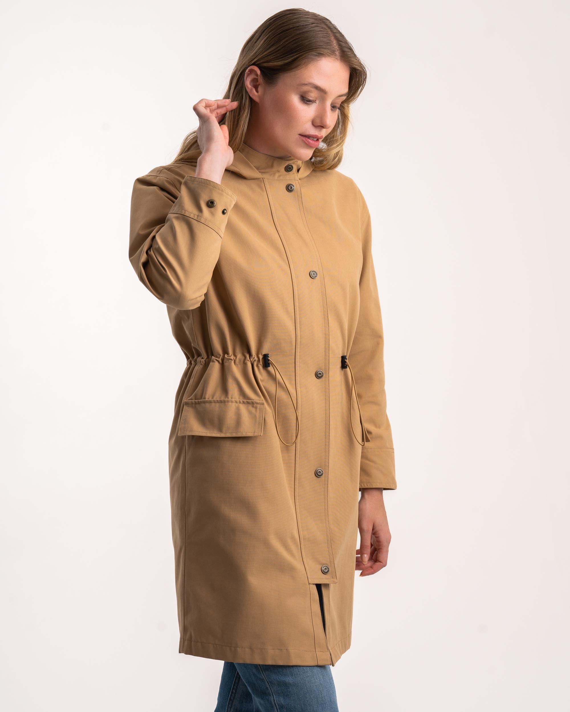 Ladies Trench Coat - Camel