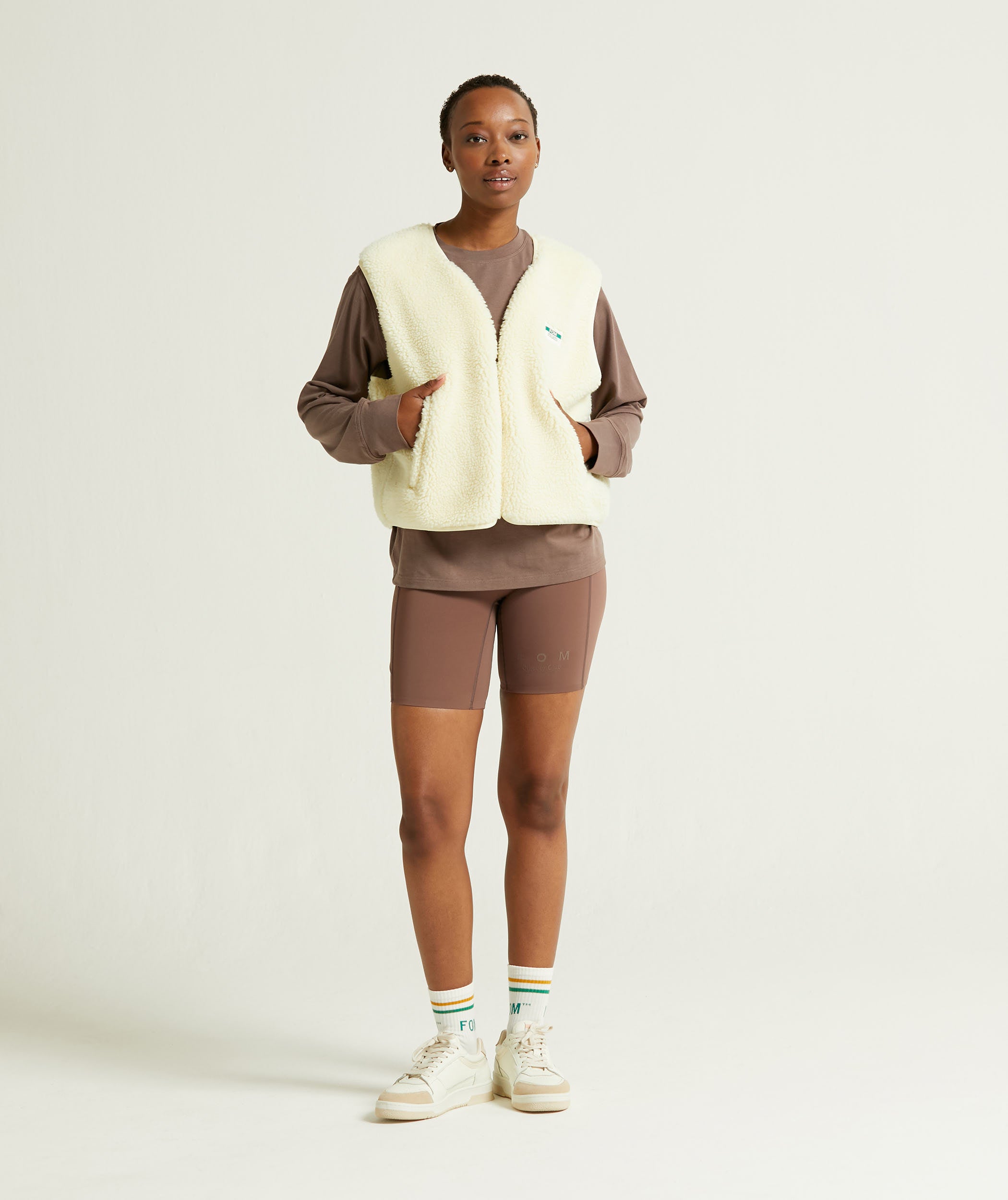 Ladies Fleece Gilet - Butter