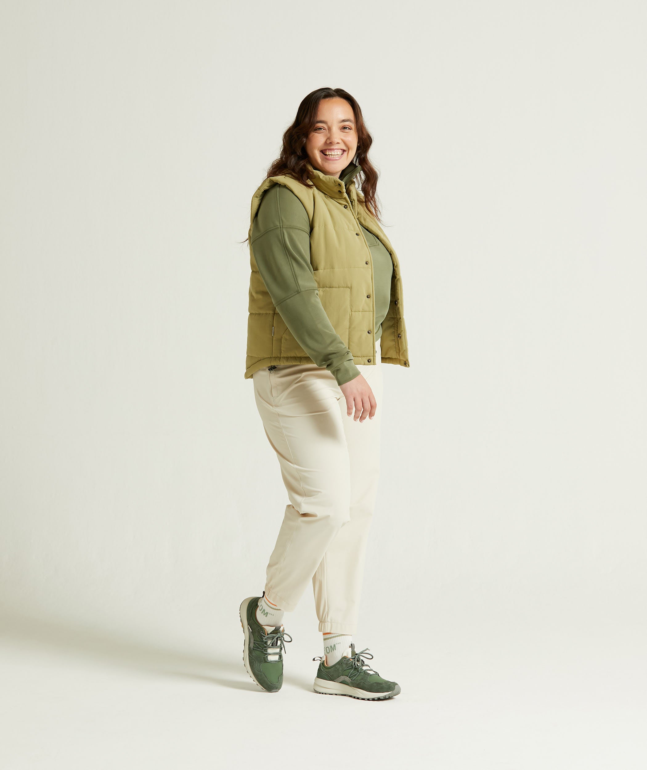 Ladies 4-Way Stretch Jogger - Ecru