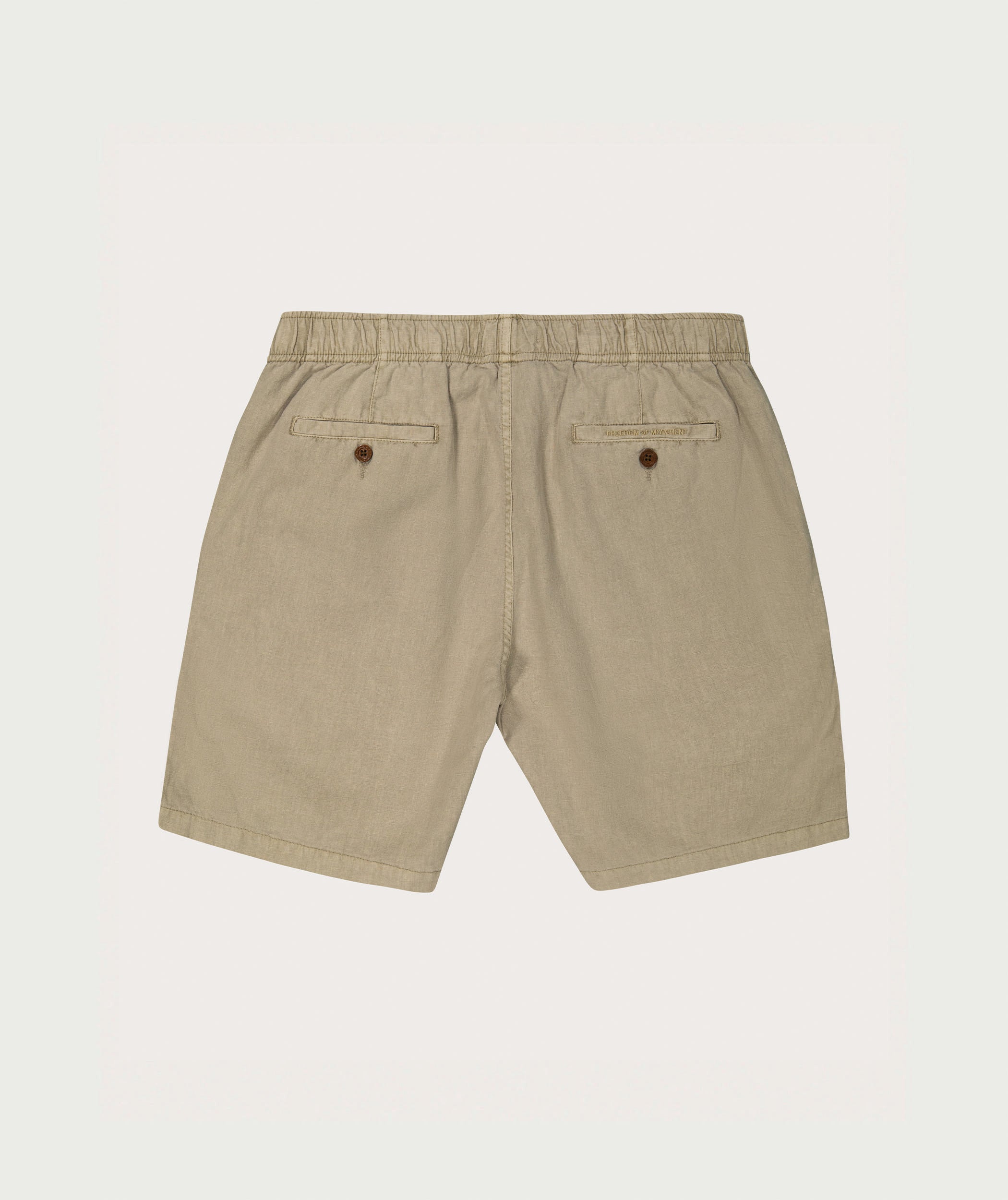 Men's Linen Blend Drawcord Shorts - Stone