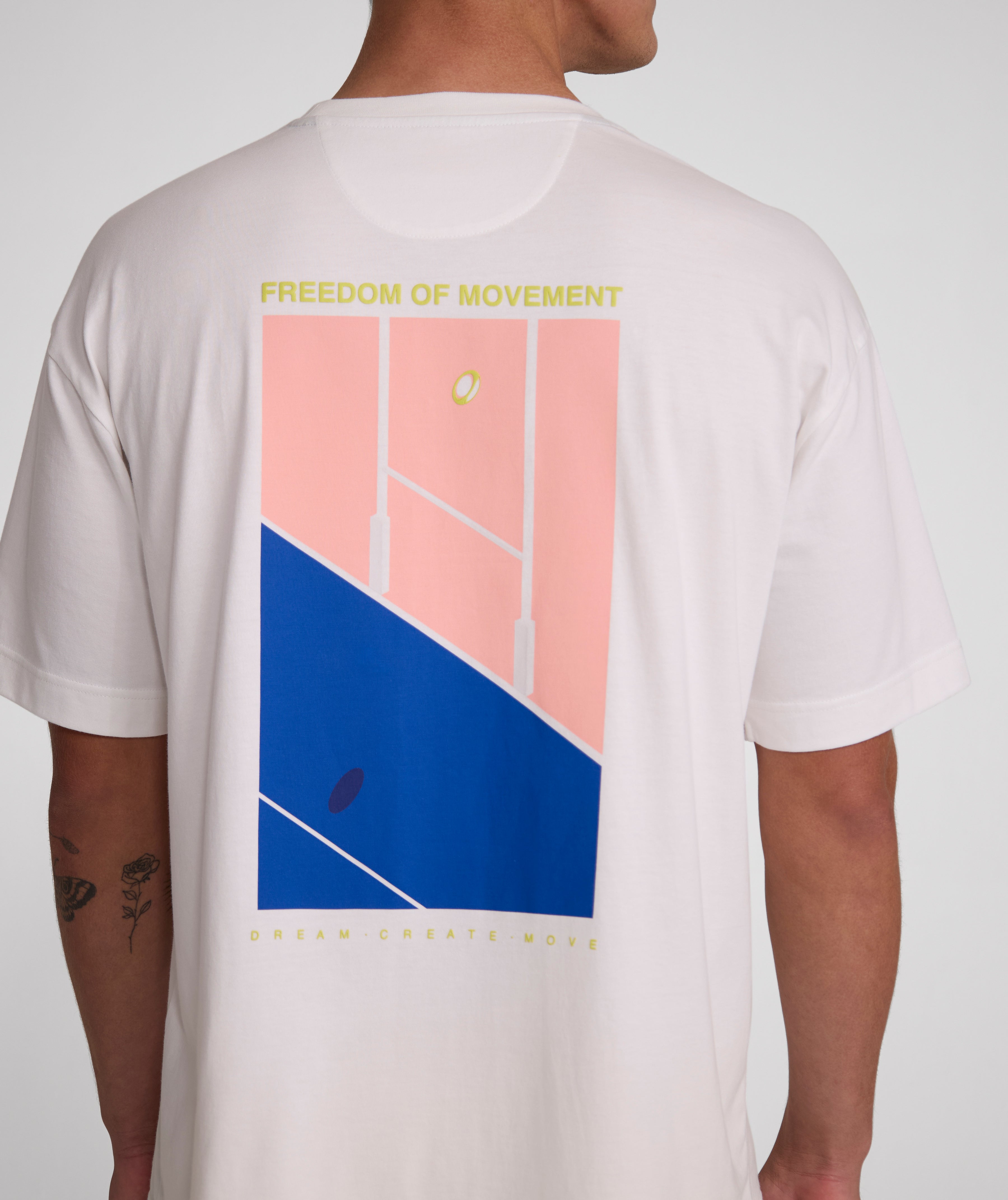 Mens Drop Goal Graphic Tee - Ivory