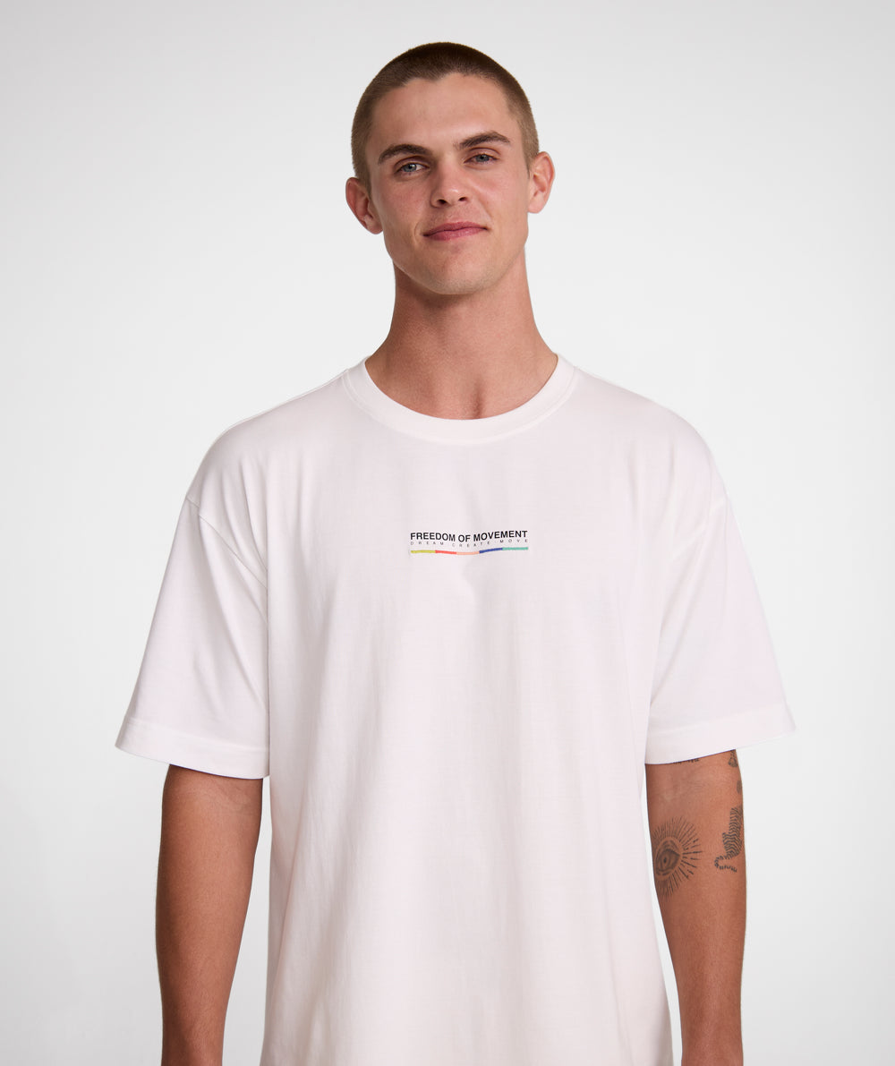Mens Drop Goal Graphic Tee - Ivory