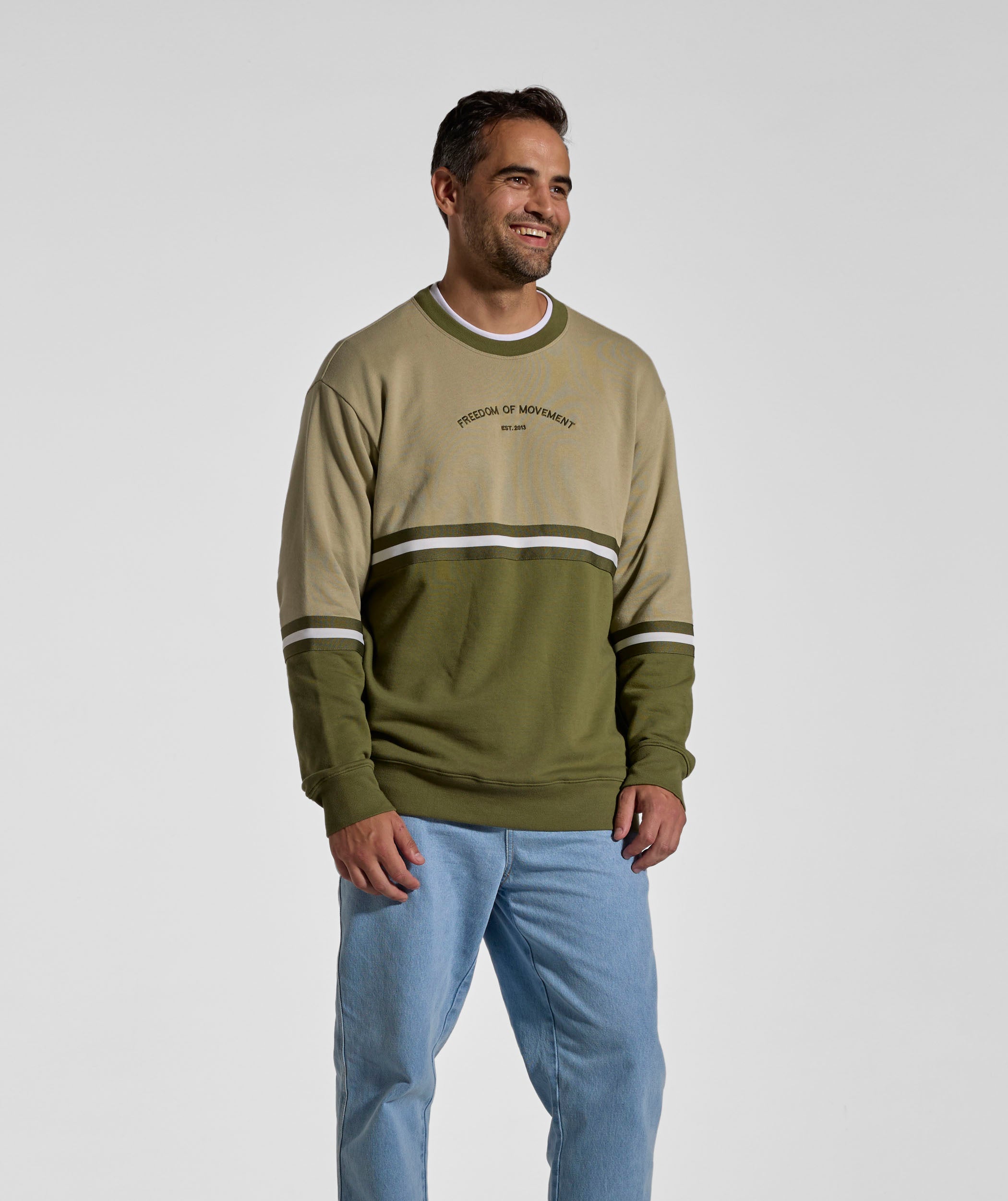 MNSColourBlockCrewNeckSweat-