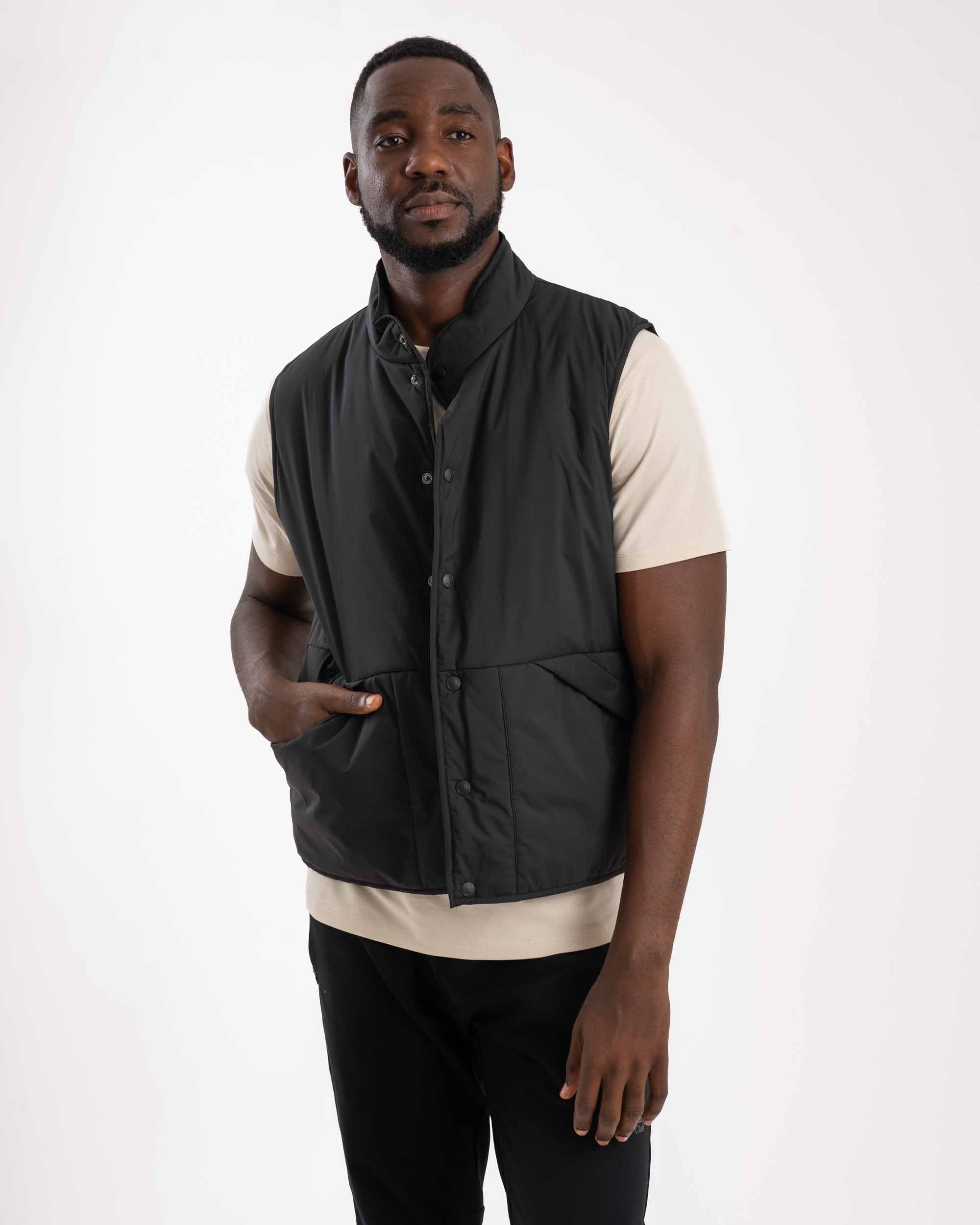 Mens Outdoor Padded Gilet - Black