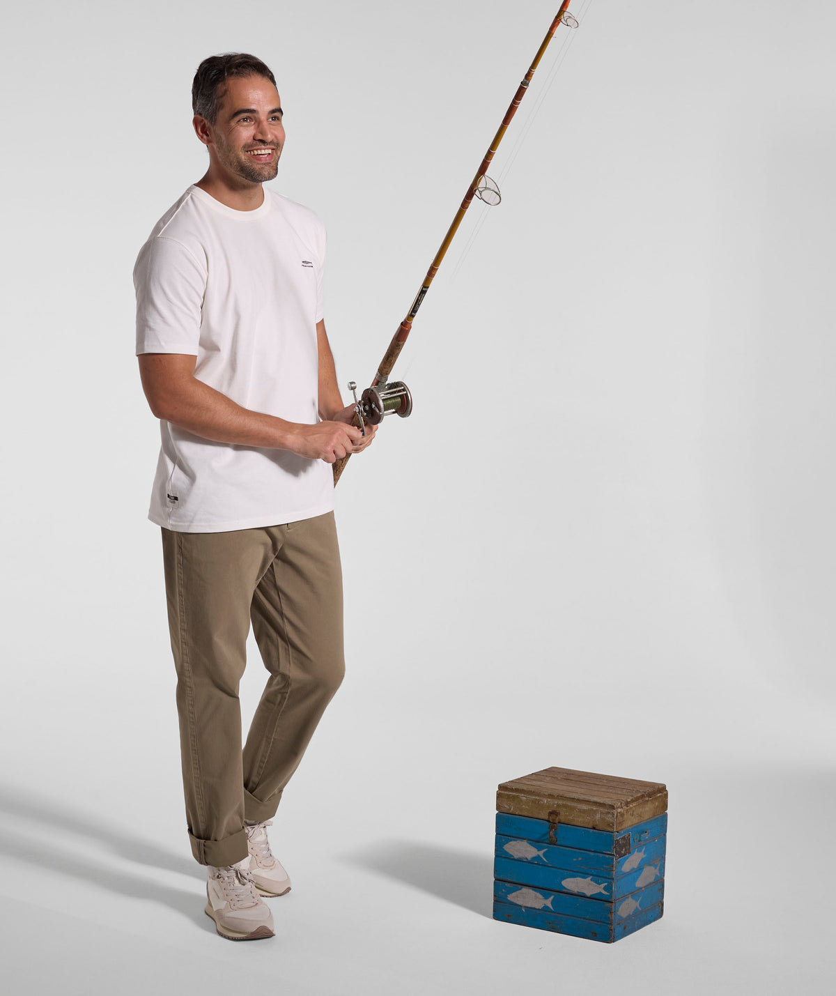 Mens Atlantic Sardine Regular Tee - Sea Salt