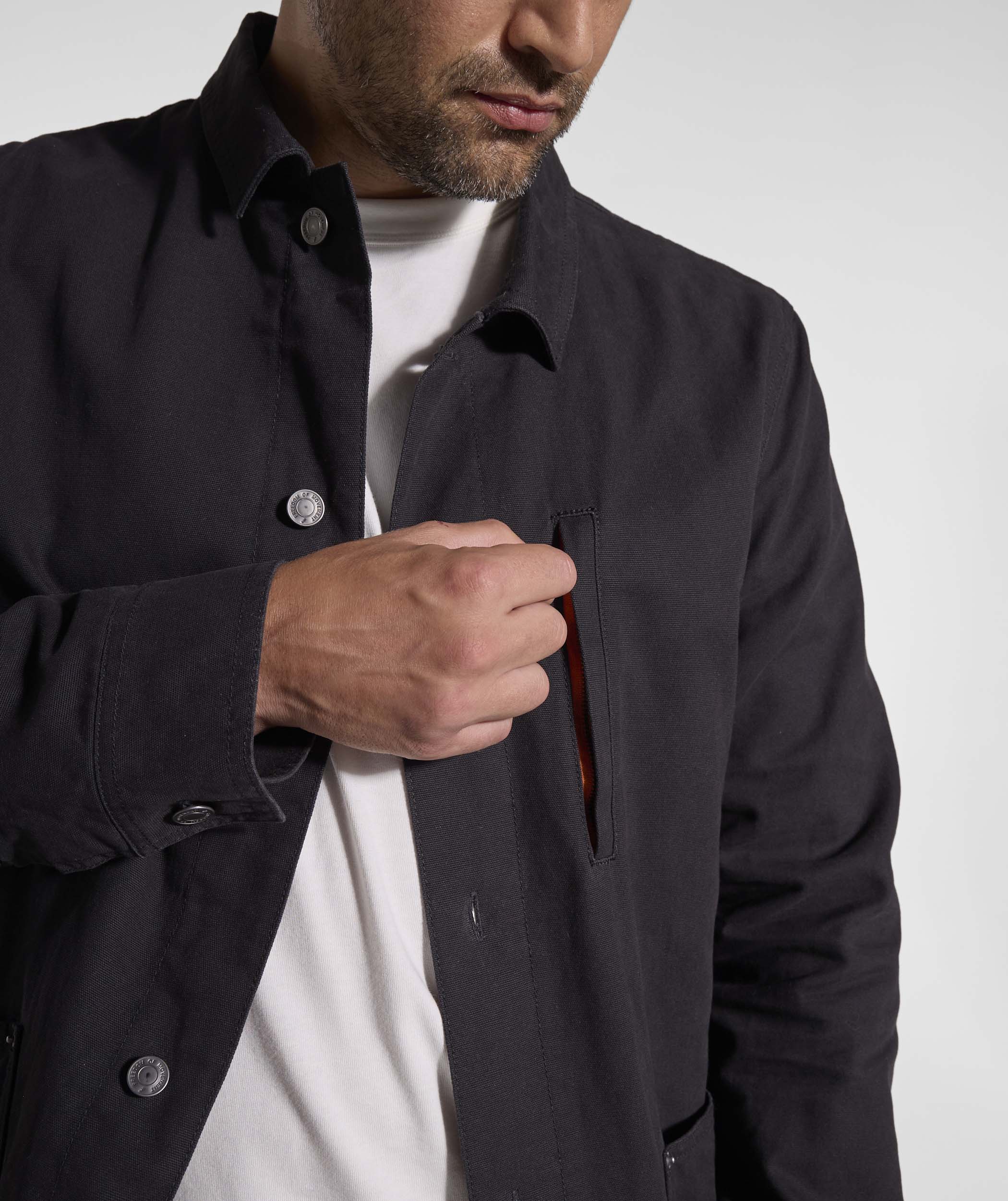 Mens Canvas Jacket - Black