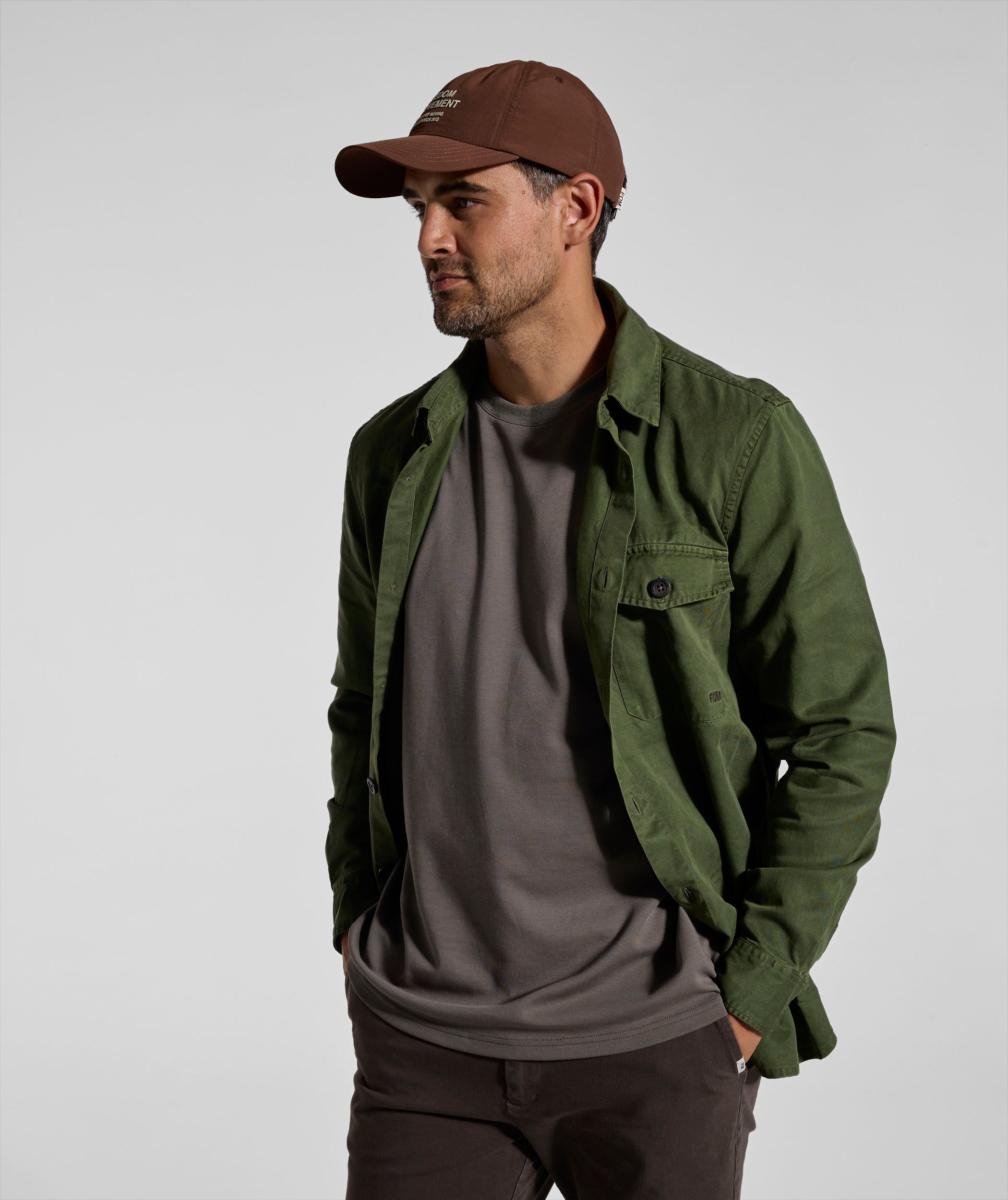 Mens Lyocell Blend Shirt - Forest