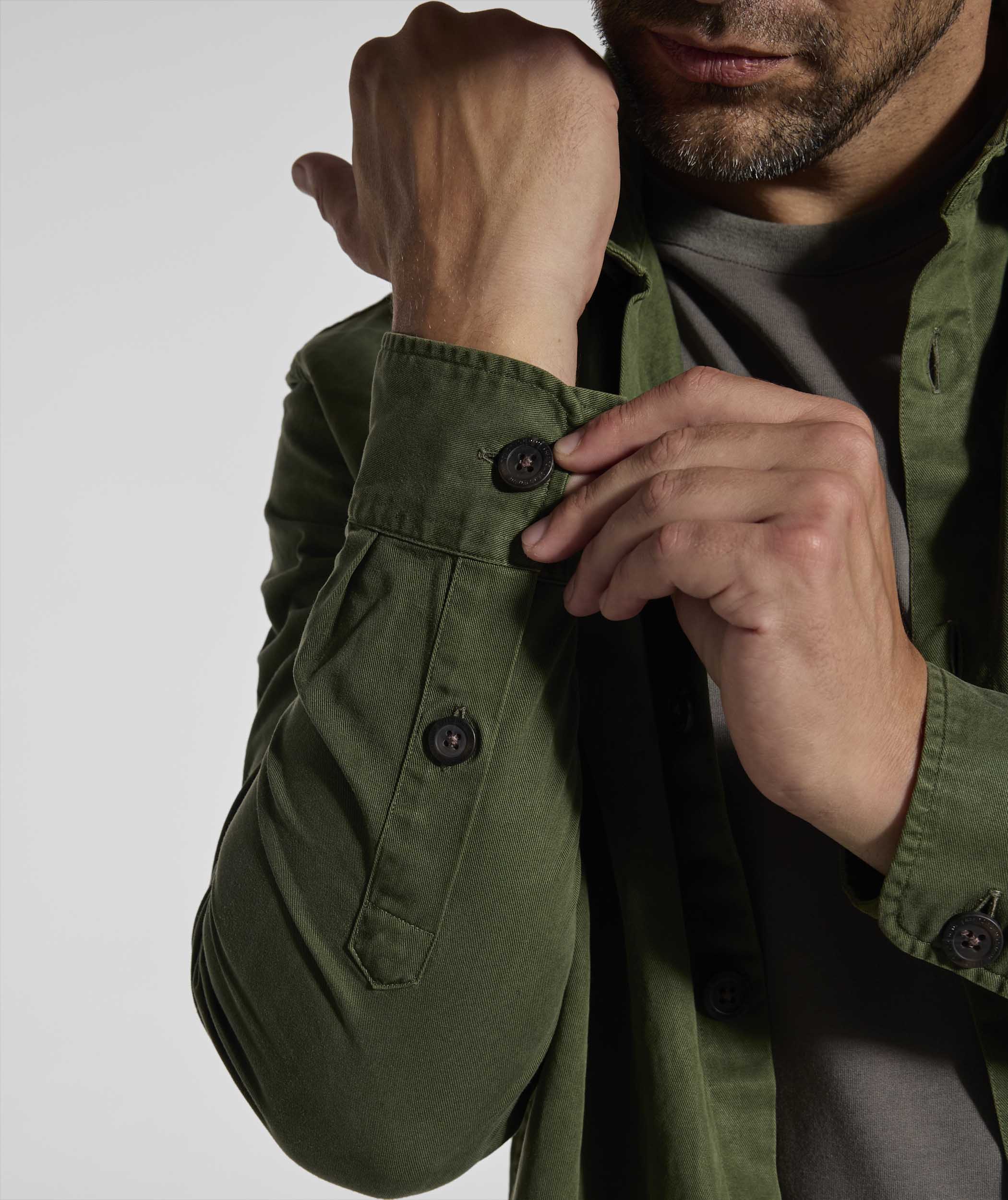 Mens Lyocell Blend Shirt - Forest