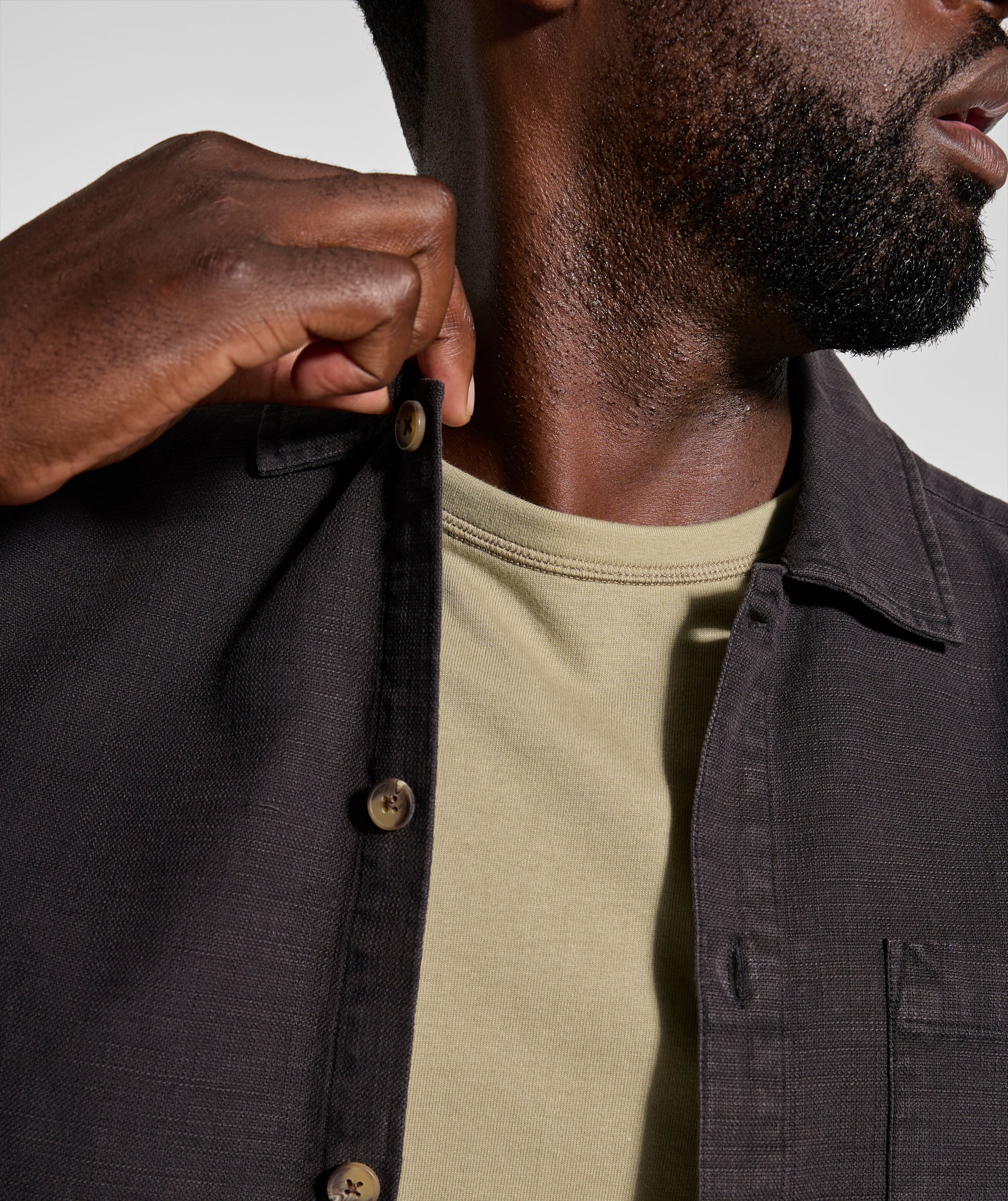 Mens Organic Cotton Shirt - Black