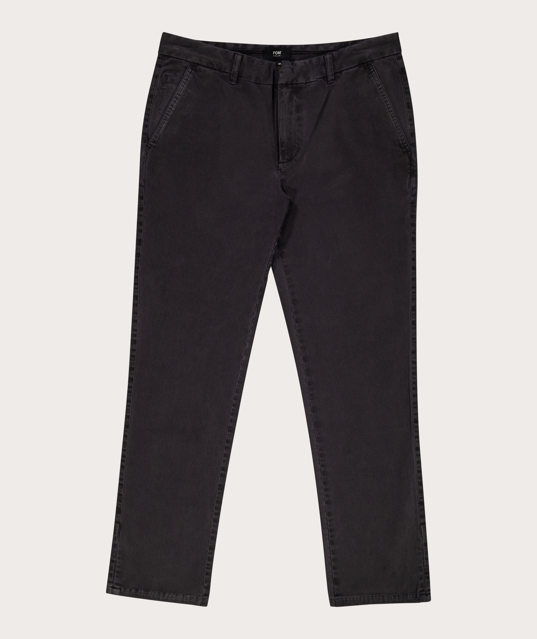 FOM x Kolisi Mens Classic Slim Fit Chino - Black