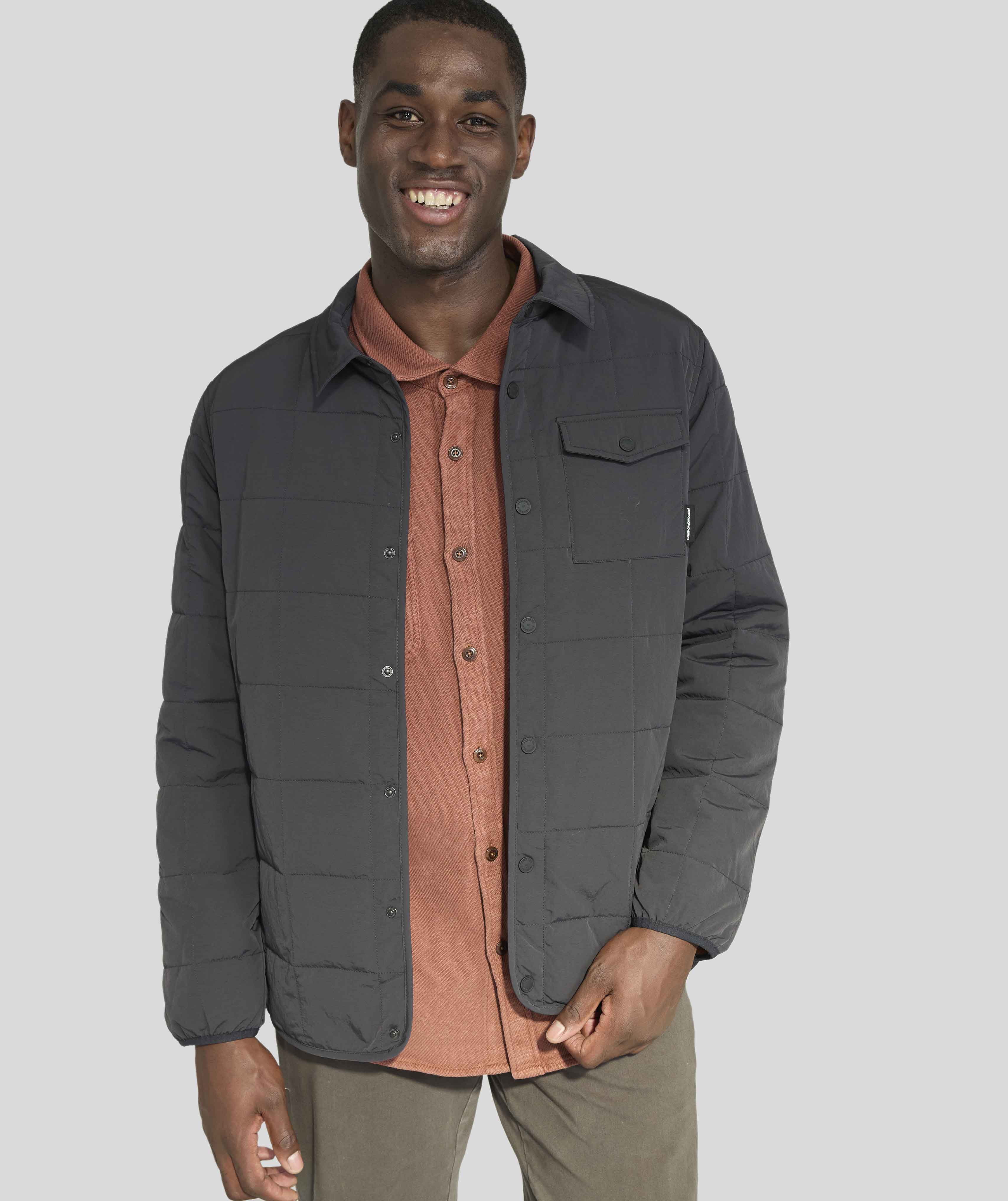 Mens Quilted Jacket - Black