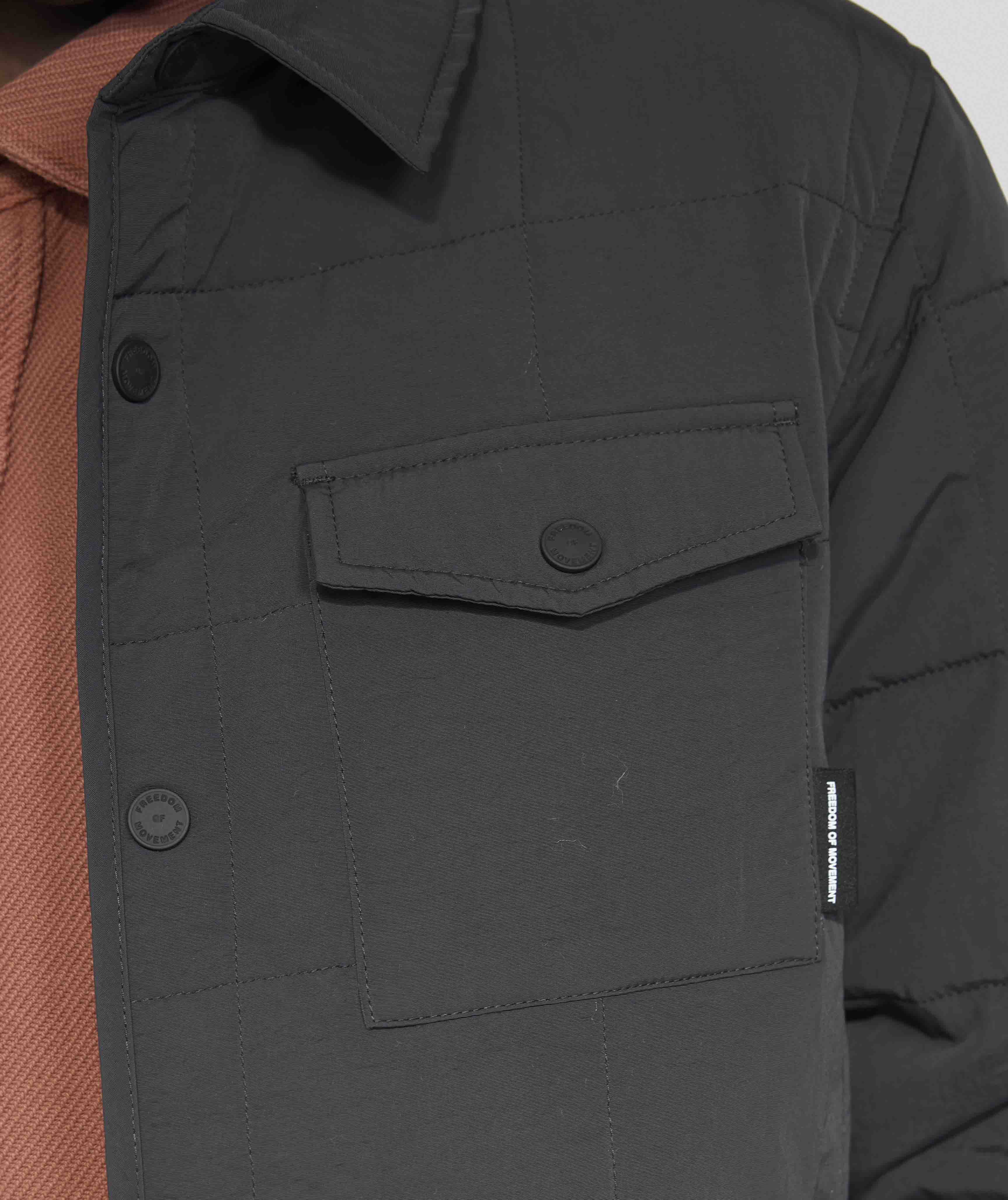 Mens Quilted Jacket - Black