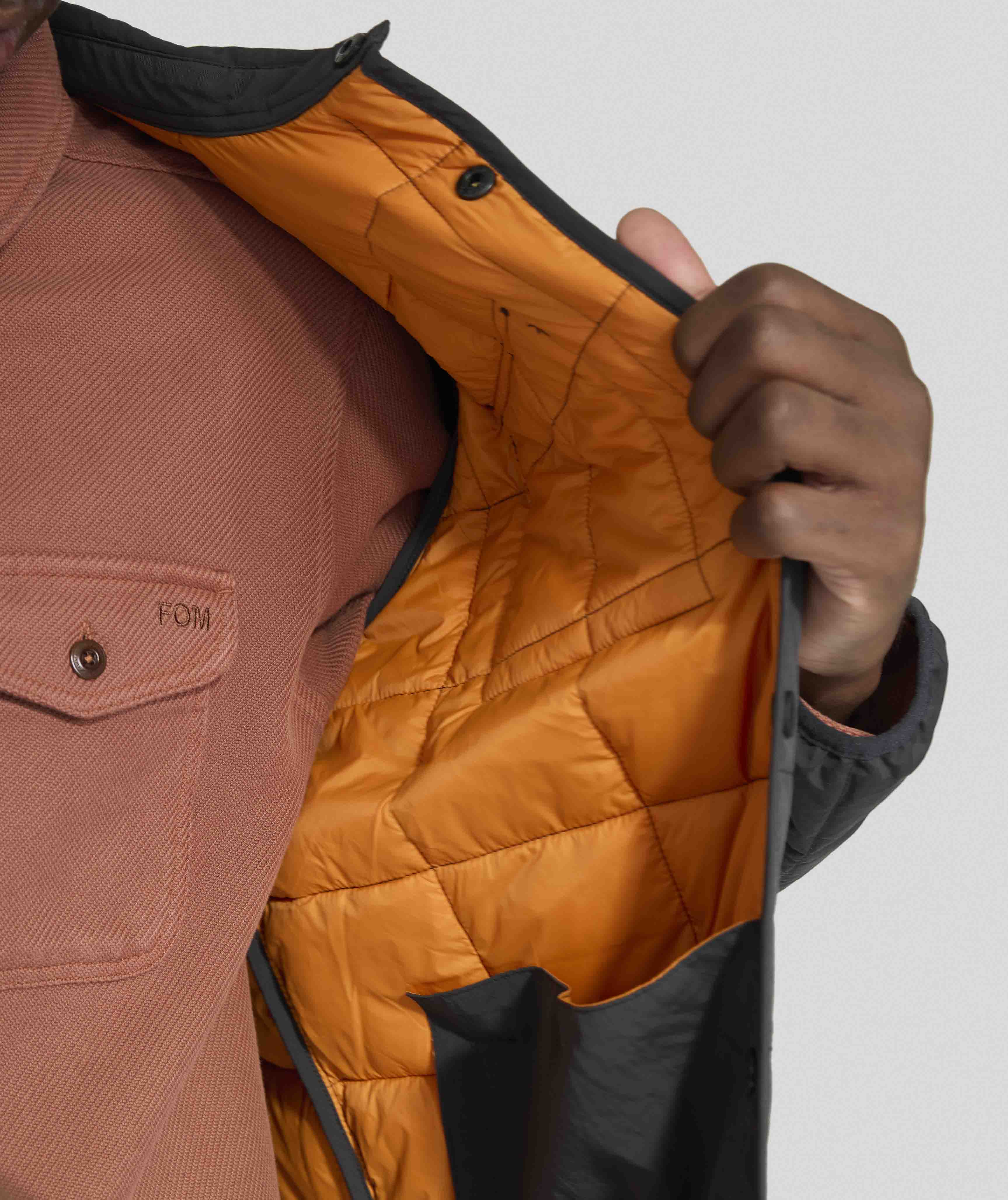 Mens Quilted Jacket - Black