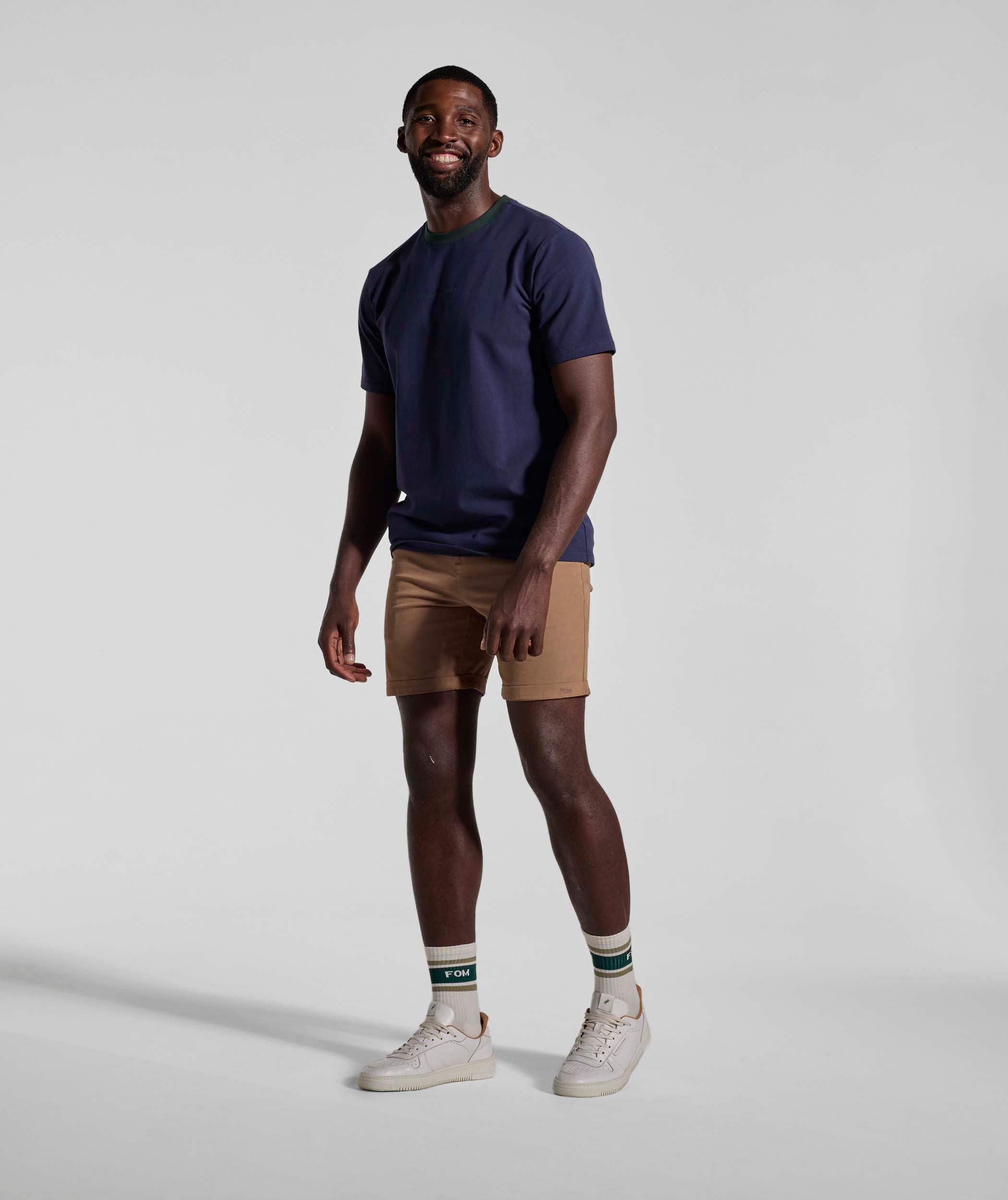 Mens Regular Fit Tee - Navy/ Green