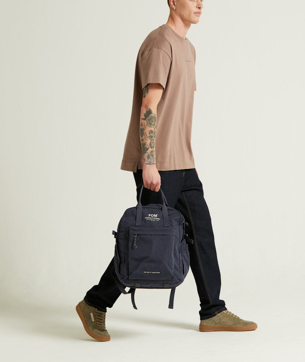 Mens Relaxed Dropped Shoulder Tee - Mocha