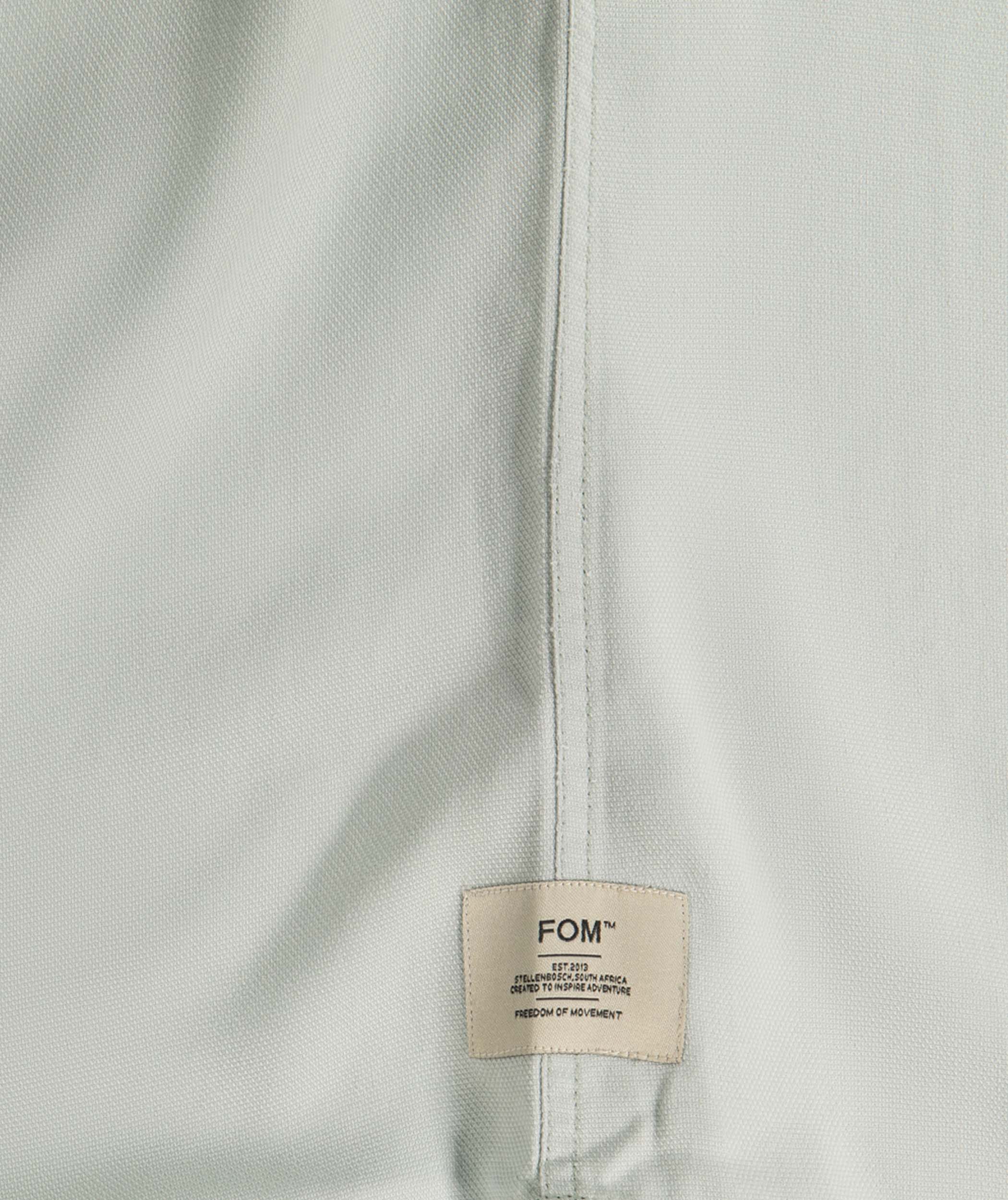 Mens Tencel Texture Long Sleeve Shirt - Washed Seafoam