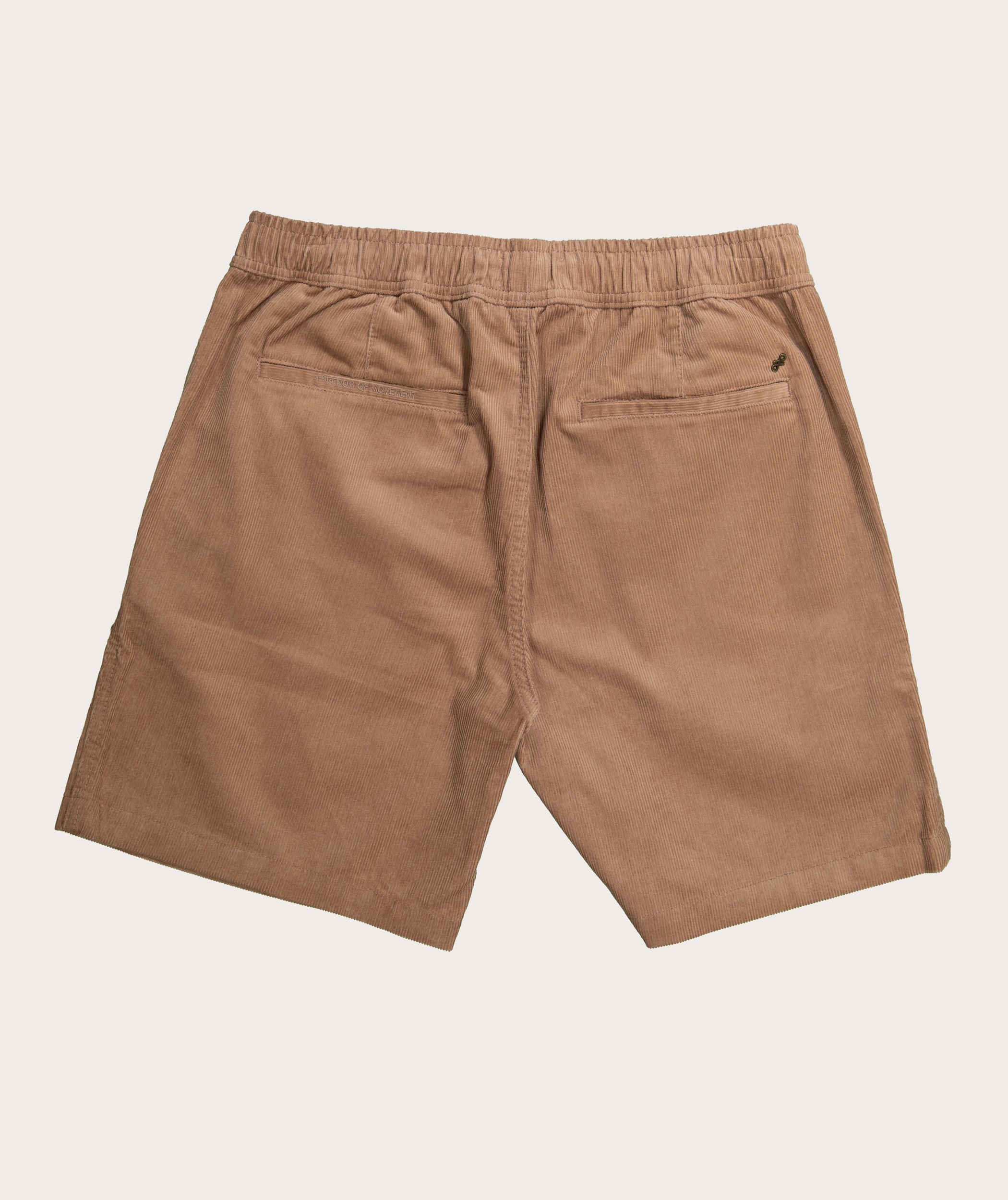 Mens Corduroy Drawcord Shorts - Taupe