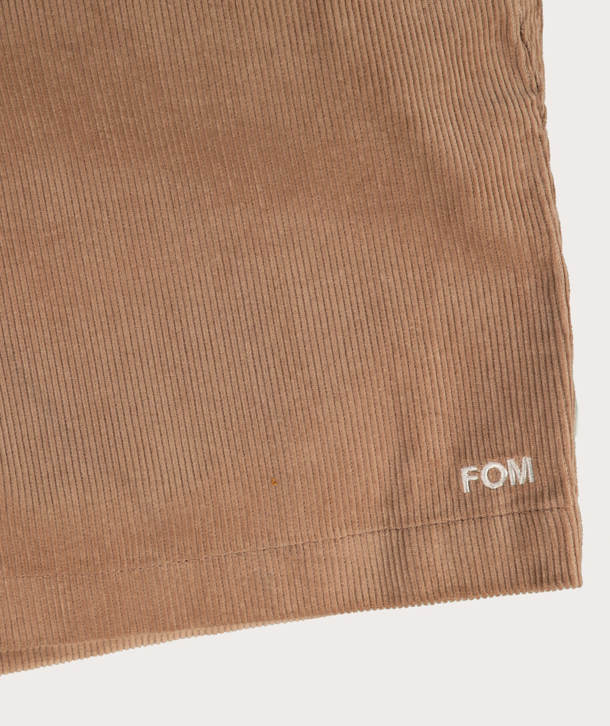 Mens Corduroy Drawcord Shorts - Taupe