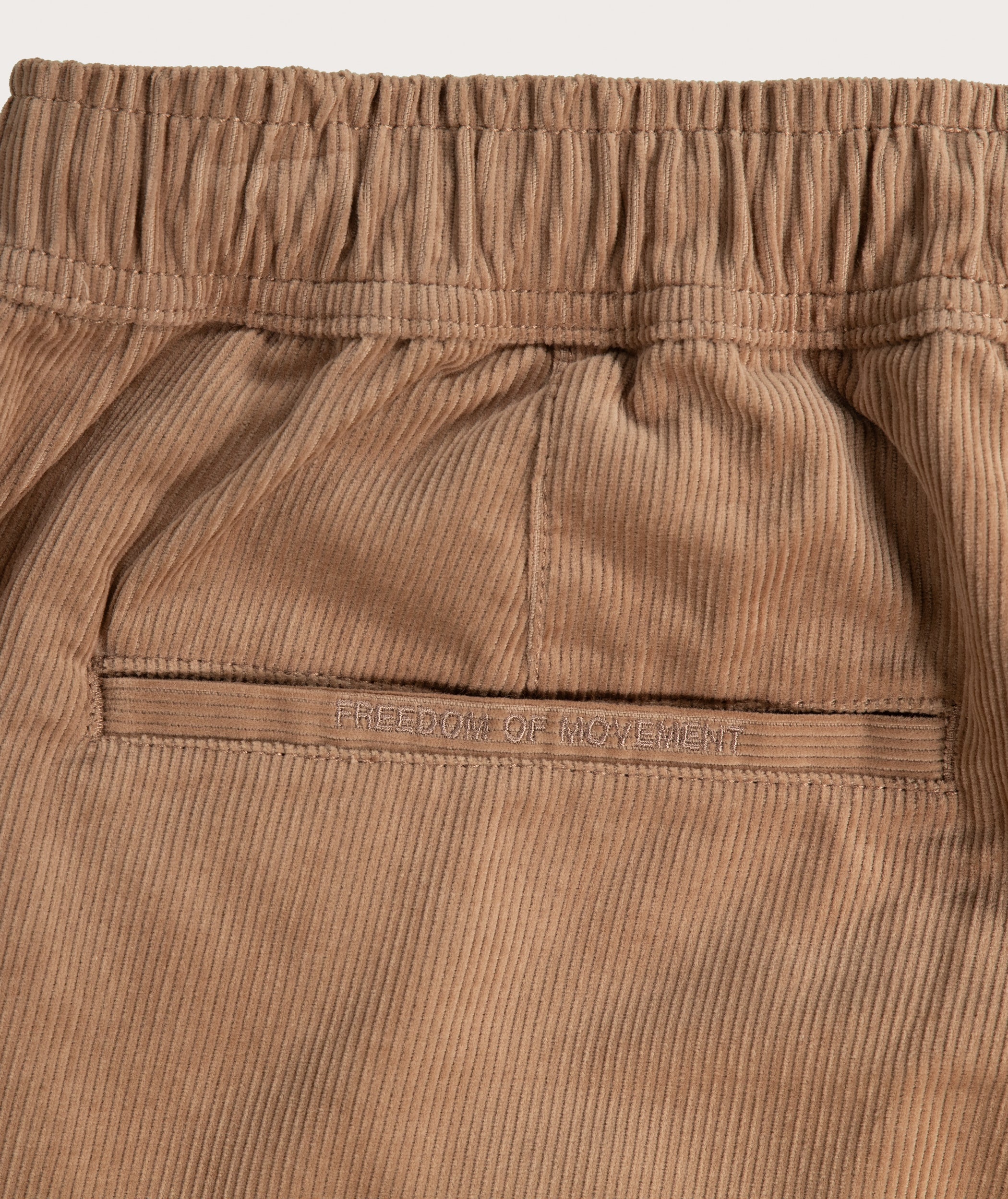 Mens Corduroy Drawcord Shorts - Taupe