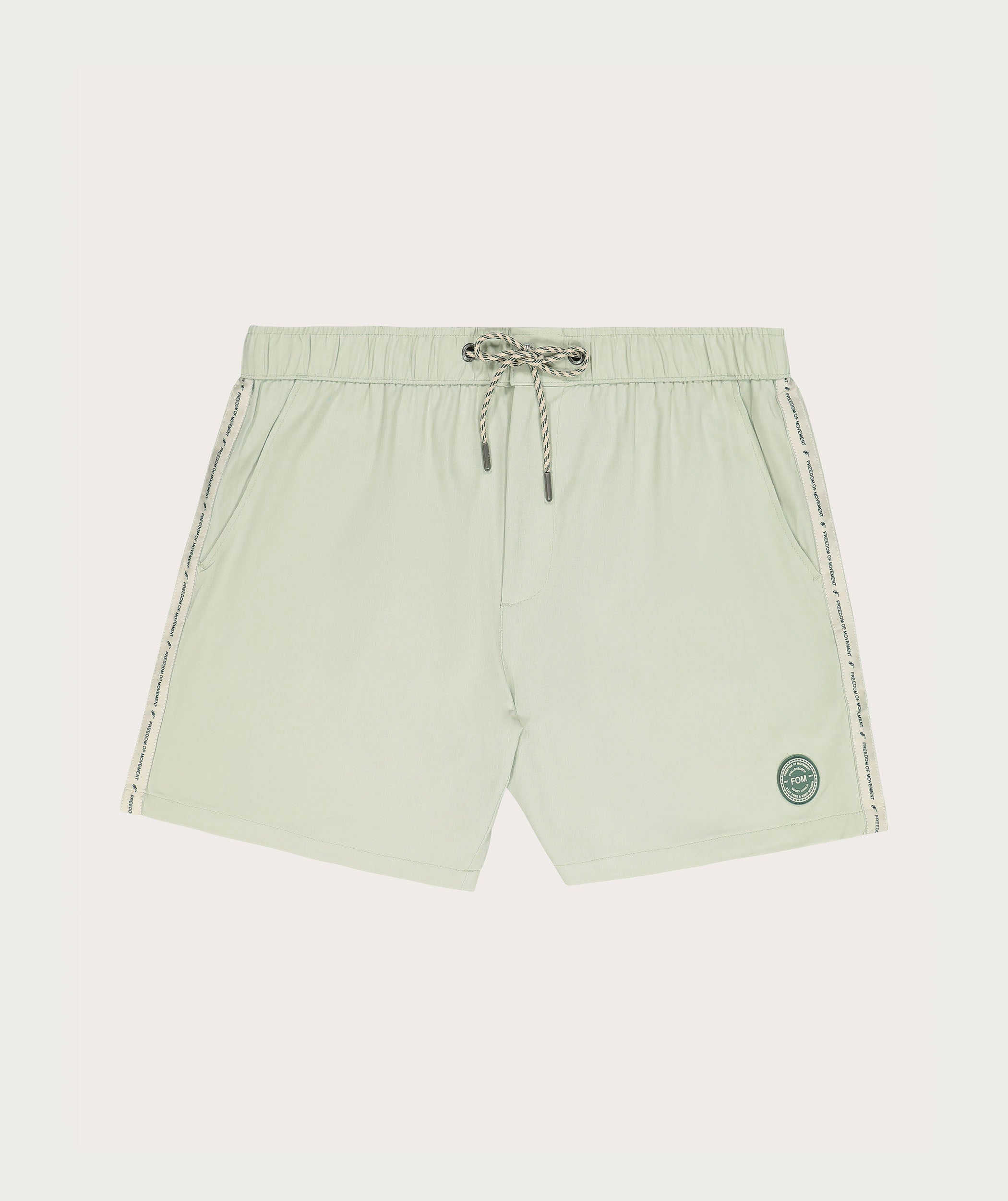 Mens Stretch Swim Short - Seafoam Green Melange