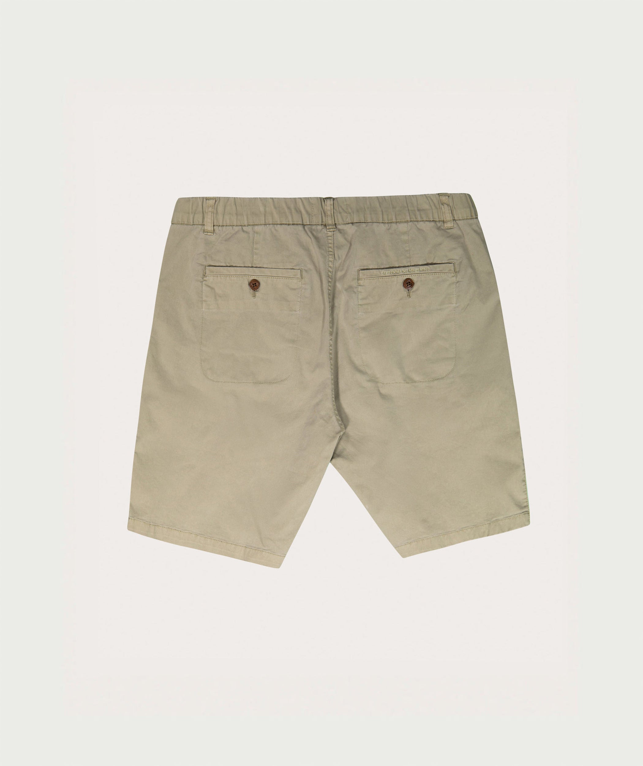 Mens Cotton Stretch Chino Shorts - Slate Green