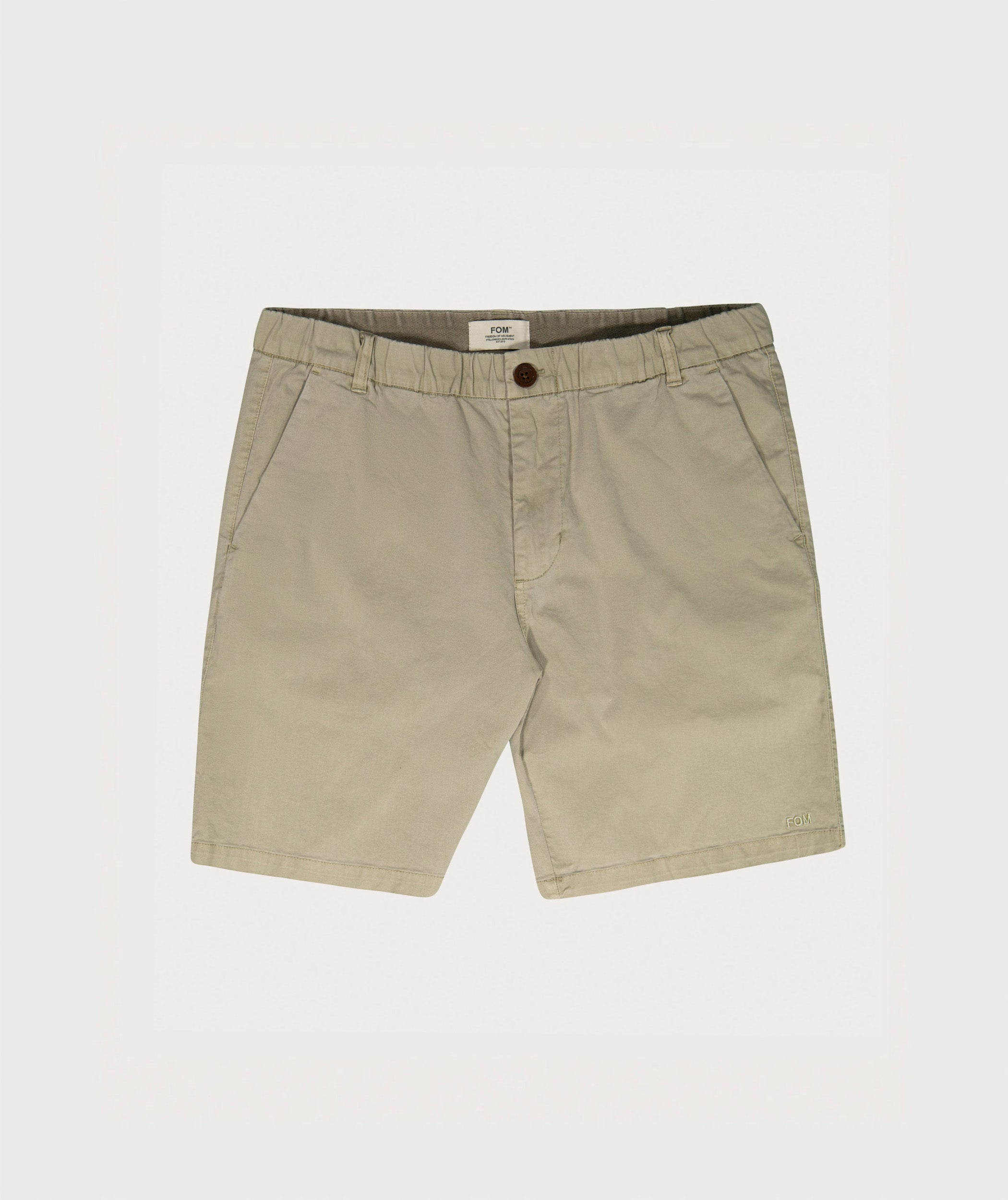 Mens Cotton Stretch Chino Shorts - Slate Green