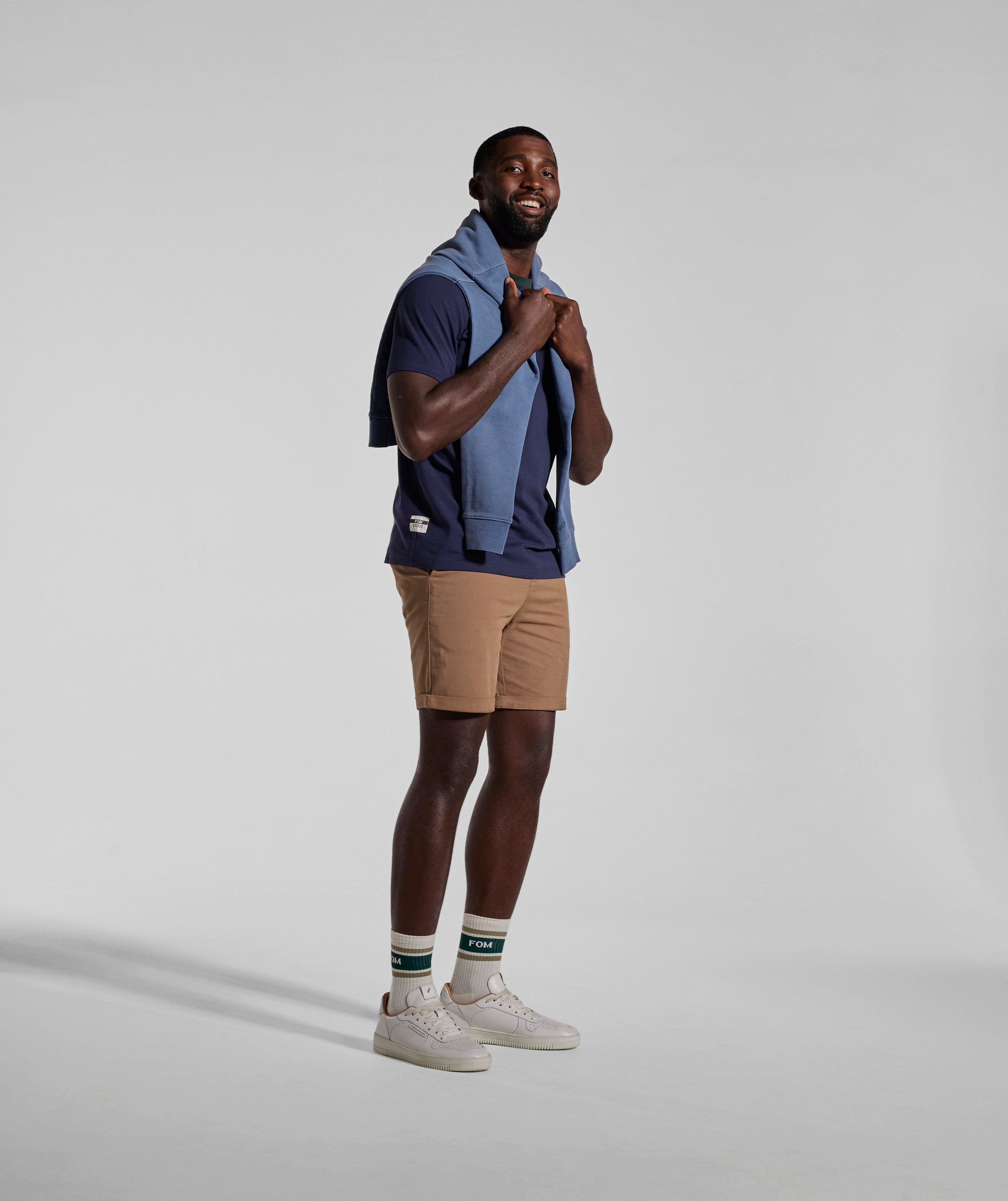 Mens Washed Crew Neck Sweater - Teal