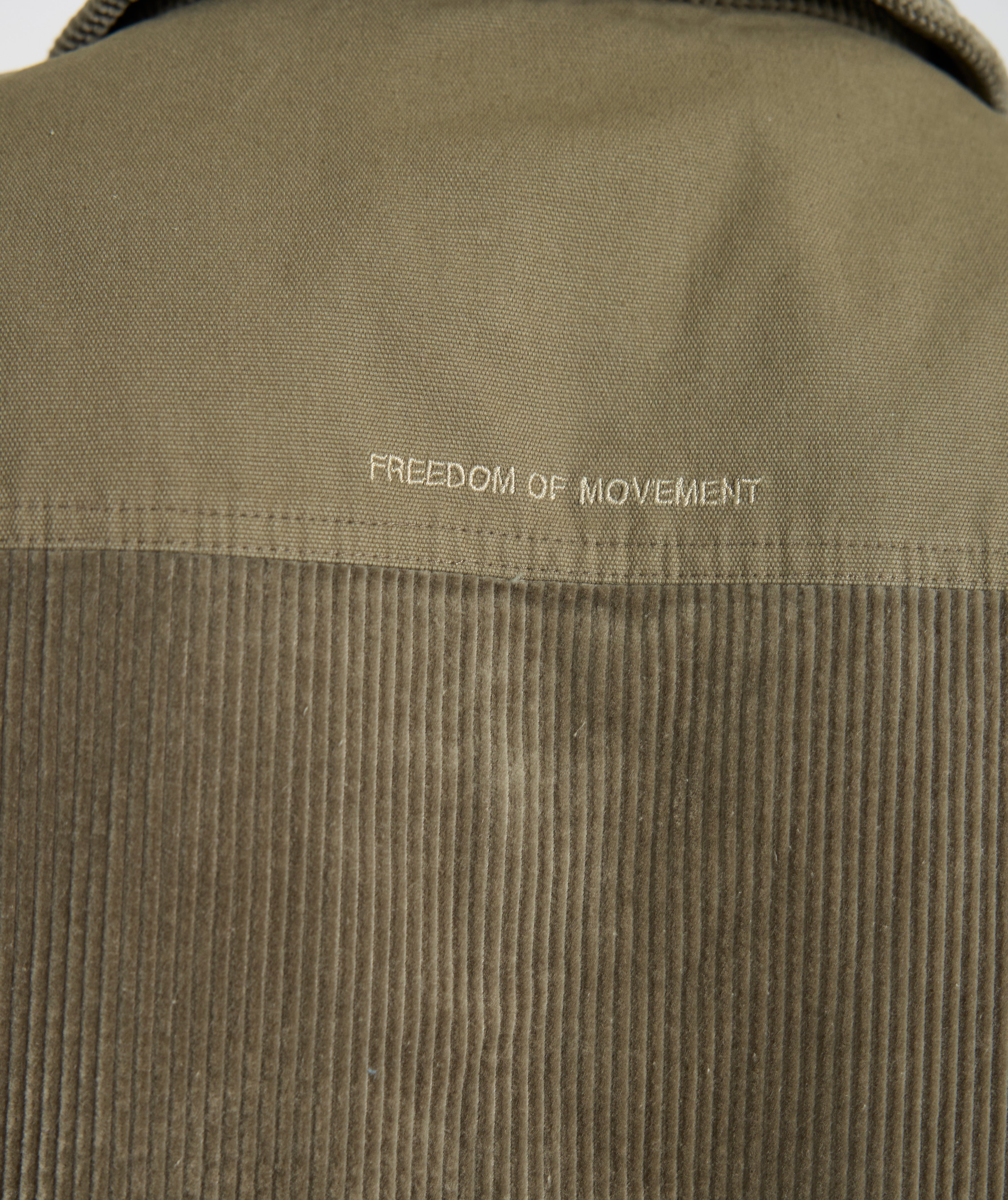 Mens Corduroy Overshirt - Olive Green