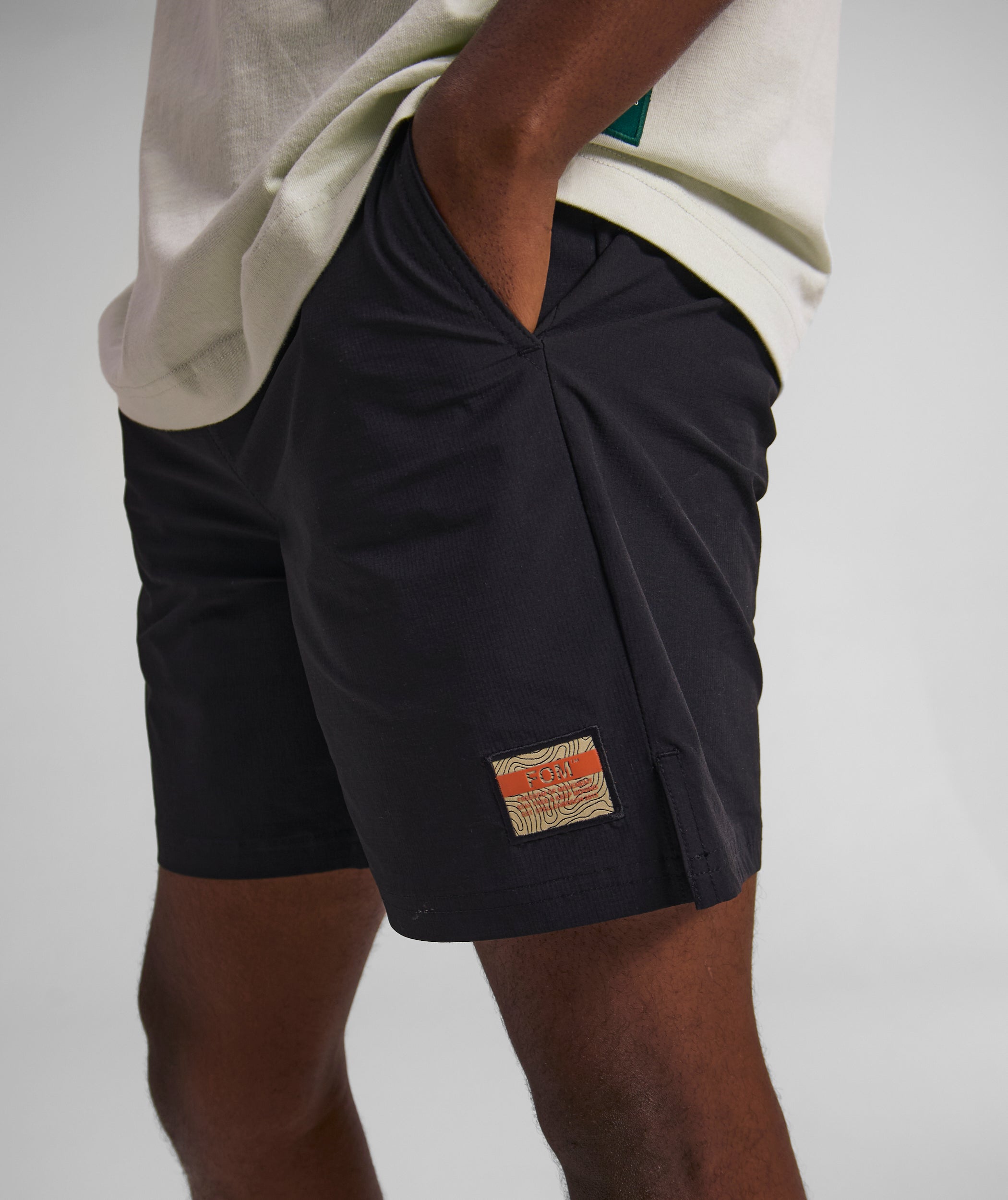 Mens FreeMotion Micro Ripstop Shorts - Black