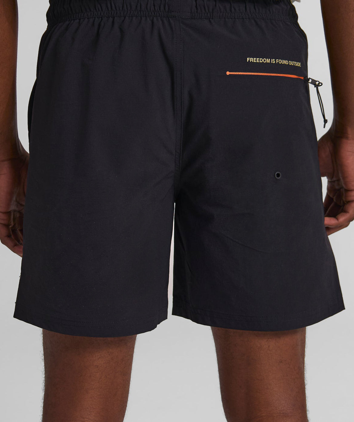 Mens FreeMotion Micro Ripstop Shorts - Black