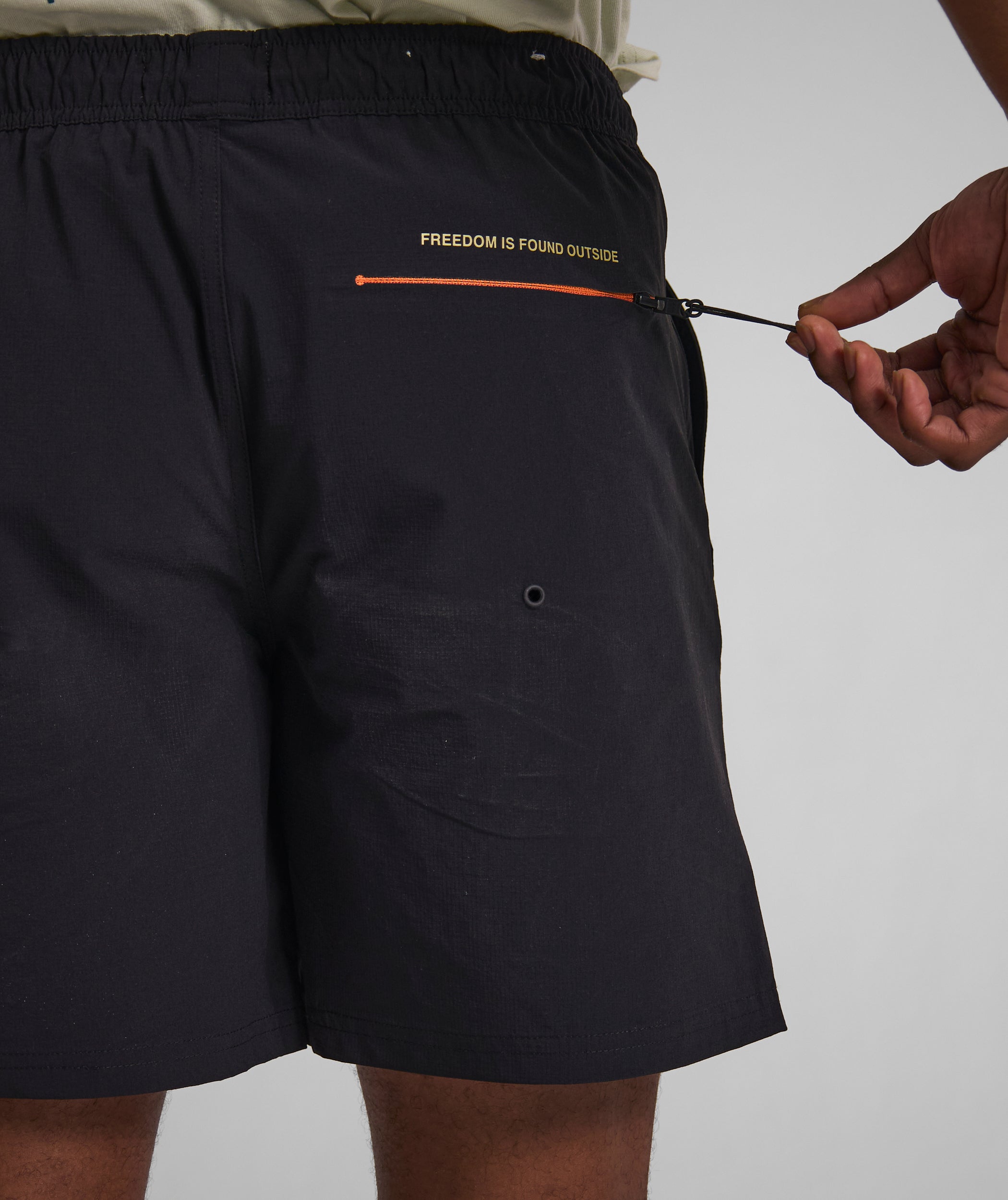 Mens FreeMotion Micro Ripstop Shorts - Black