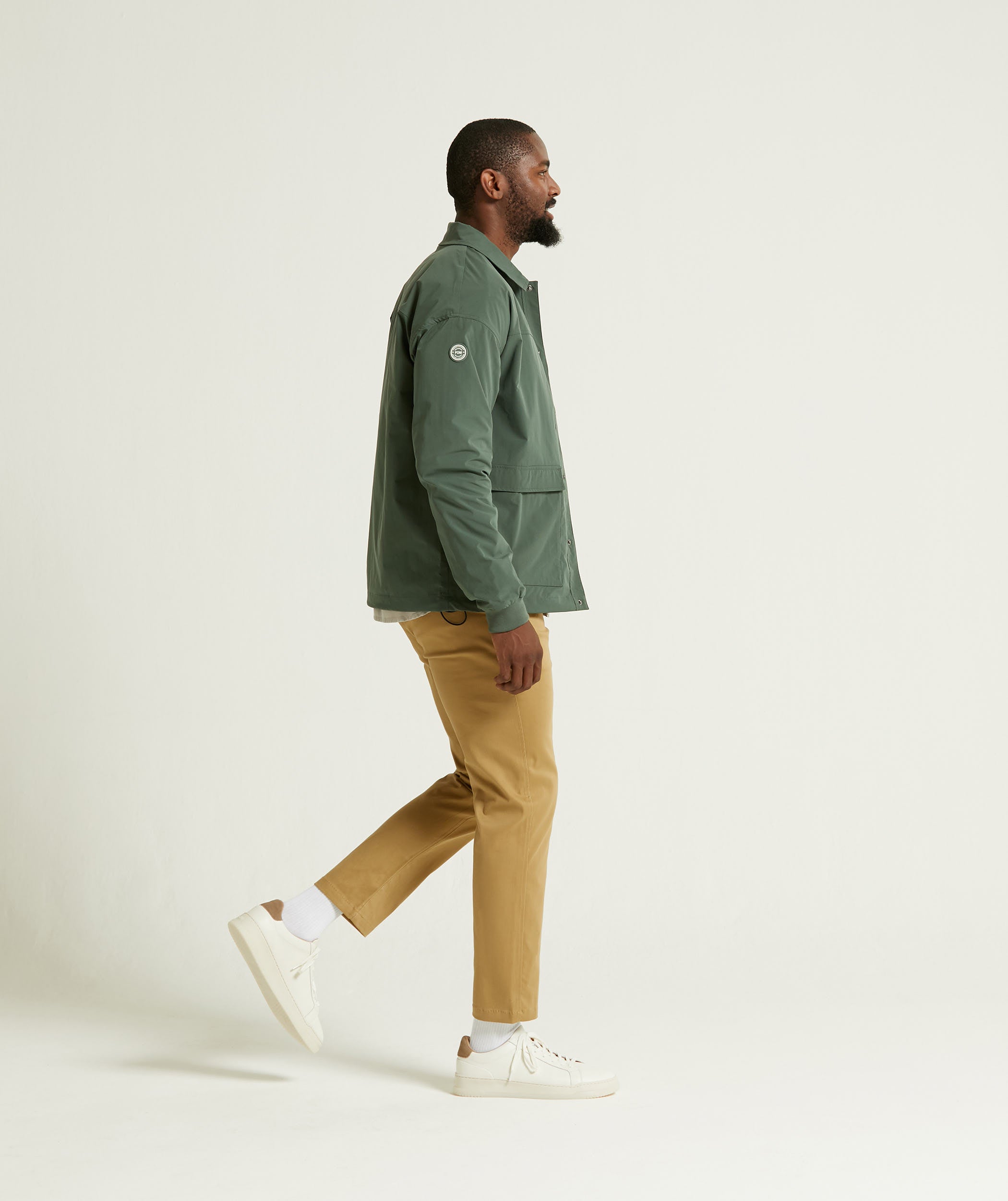 Mens Athletic Skinny Chino - Stone