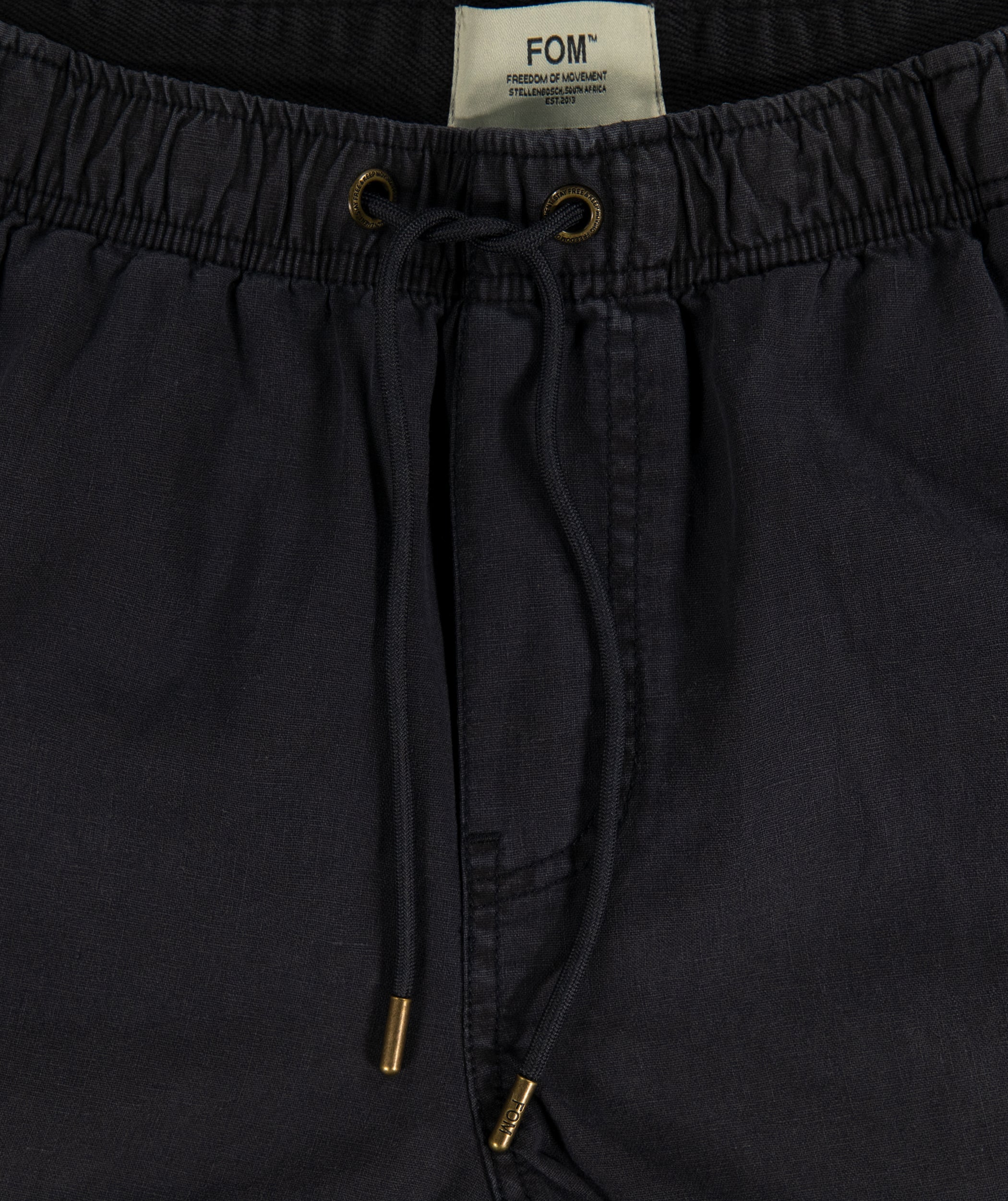 Men's Linen Blend Drawcord Shorts - Navy