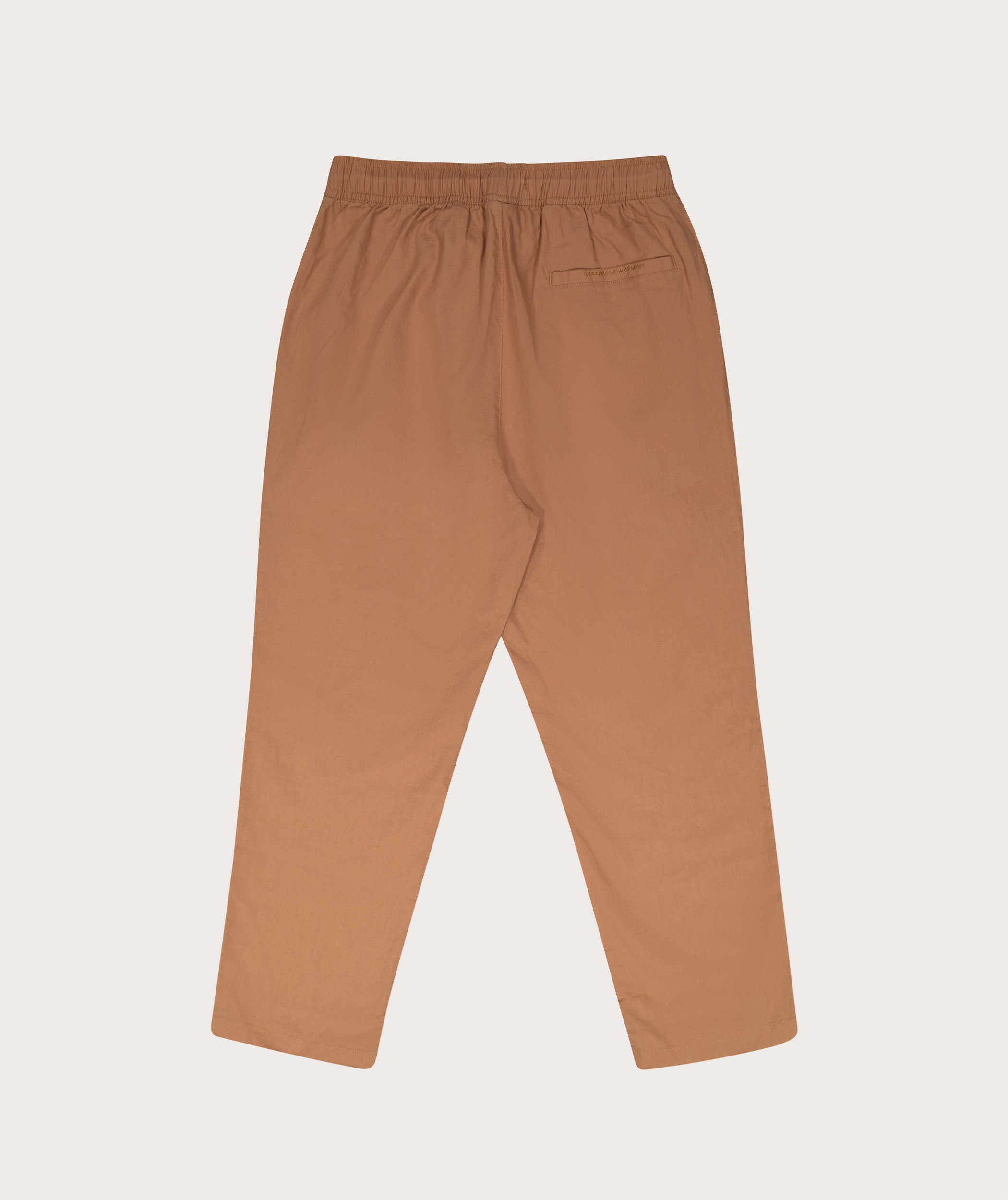 Ladies Linen Blend Drawcord Pants - Caramel