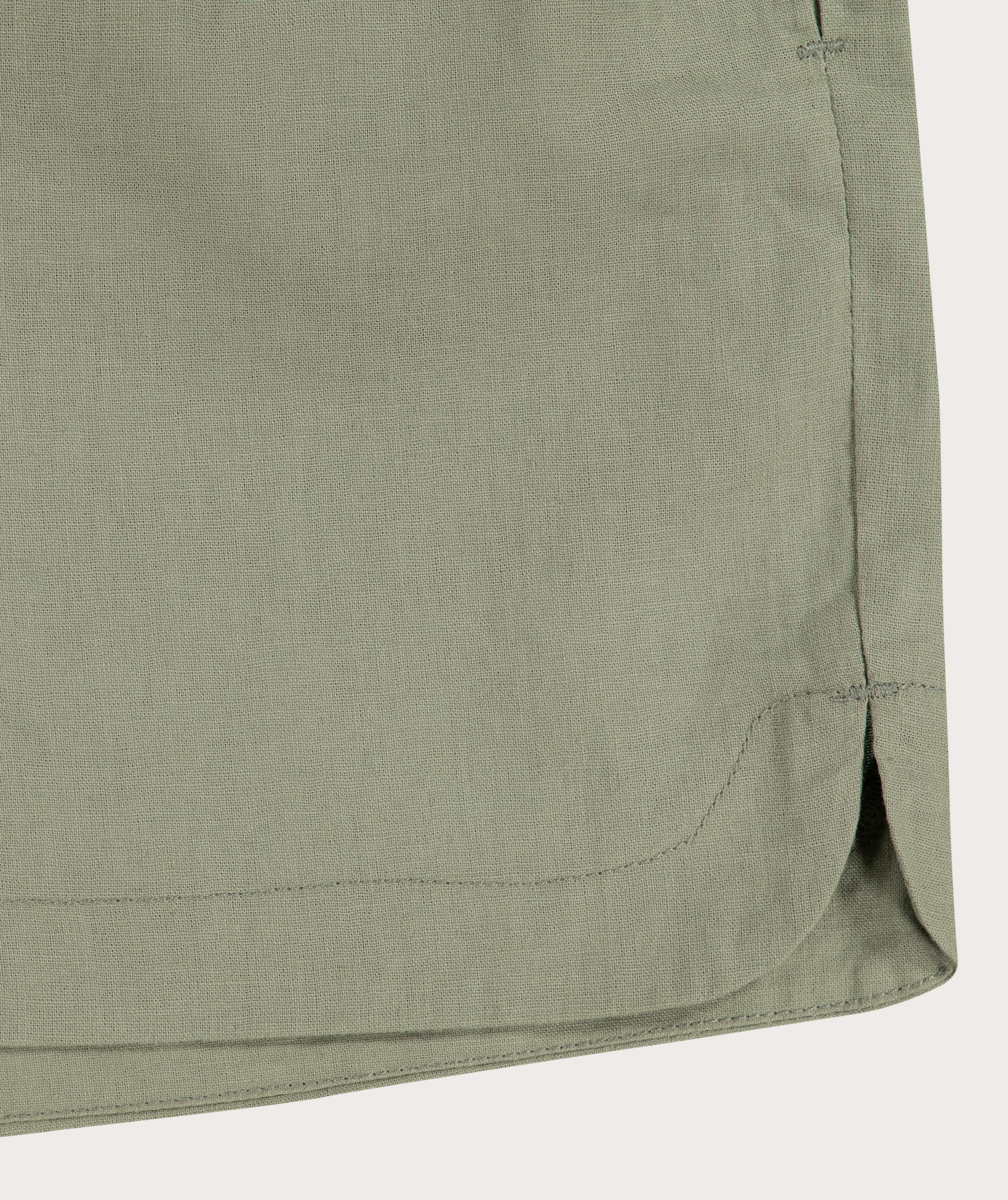 Ladies Linen Blend Drawcord Shorts - Seafoam Green