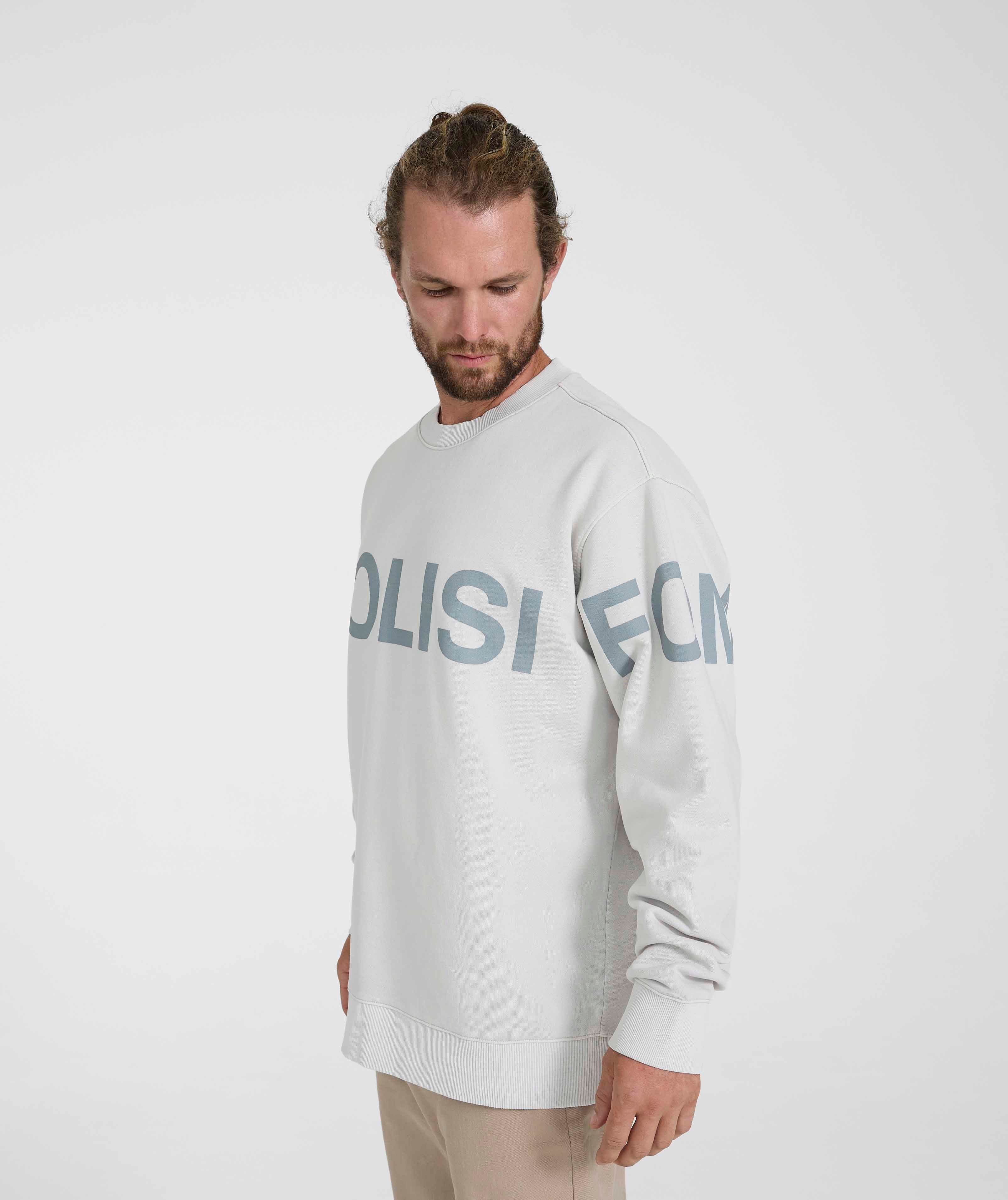 FOM x Kolisi Crew Neck Sweat - Light Grey