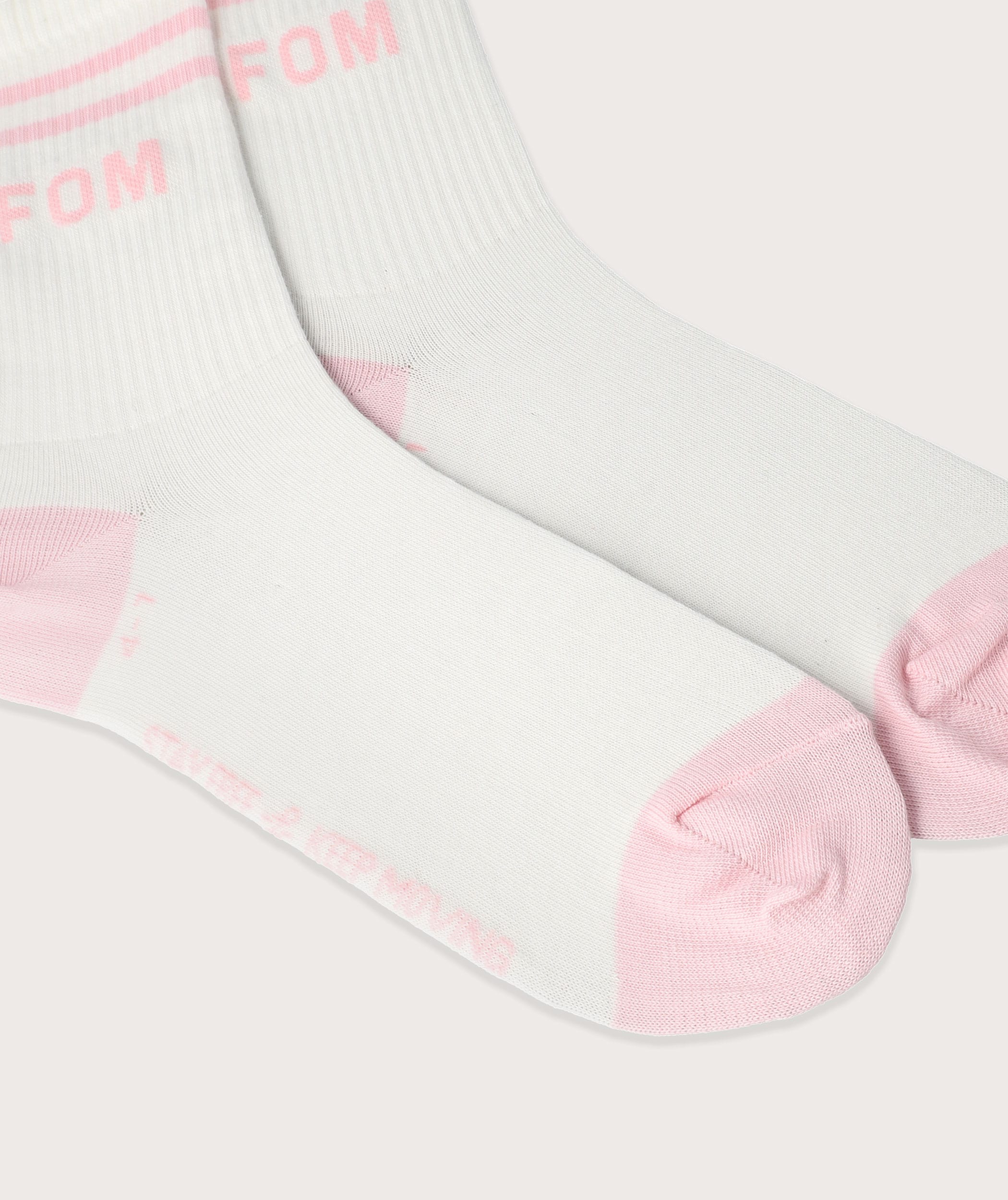 Socks FOM Crew Cream/ Blush (Size 4-7)