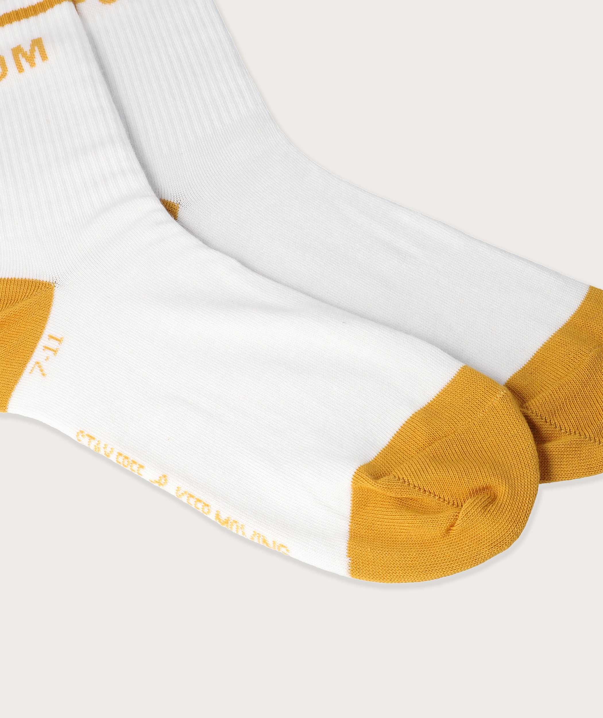 Socks FOM Crew Cream/ Mustard (Size 7-11)