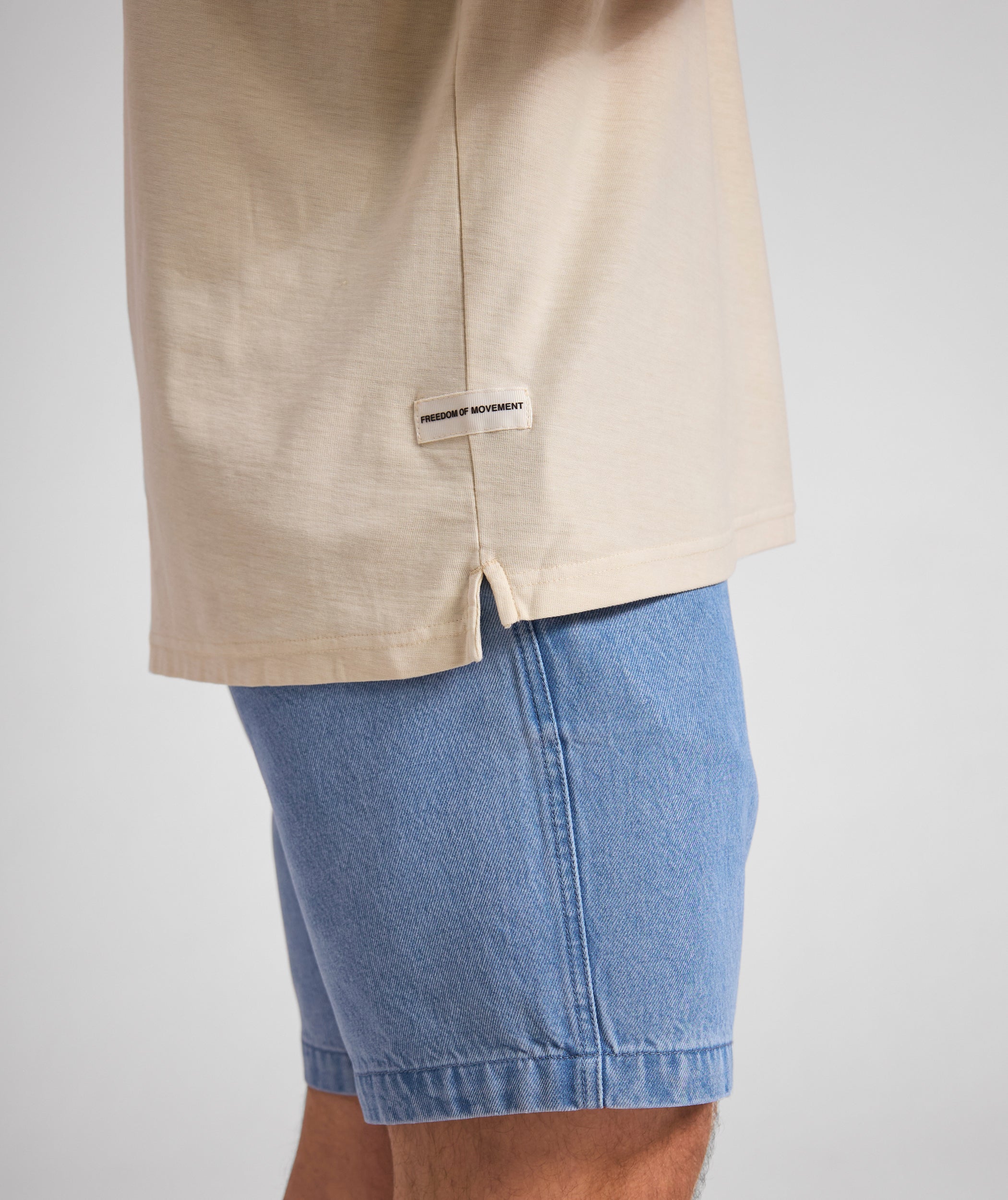 Mens Washed Pocket Tee - Sand
