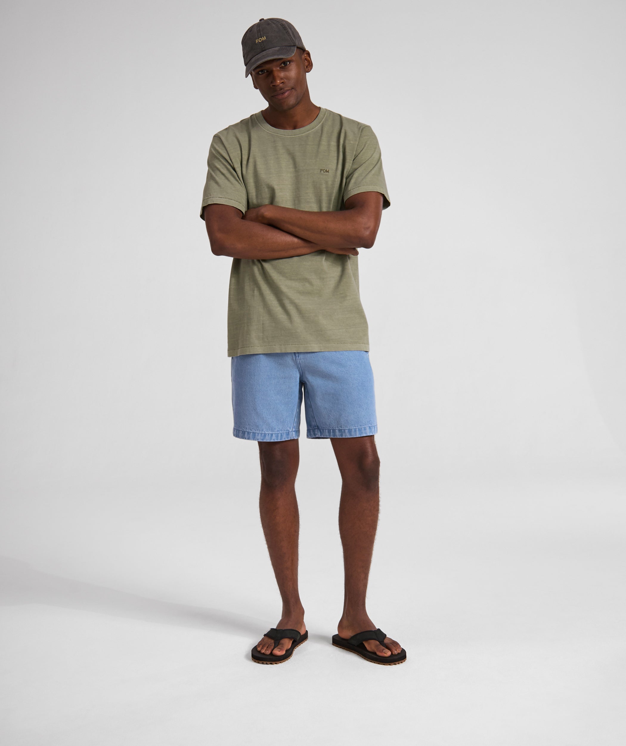 Mens Vintage Washed Tee - Sage