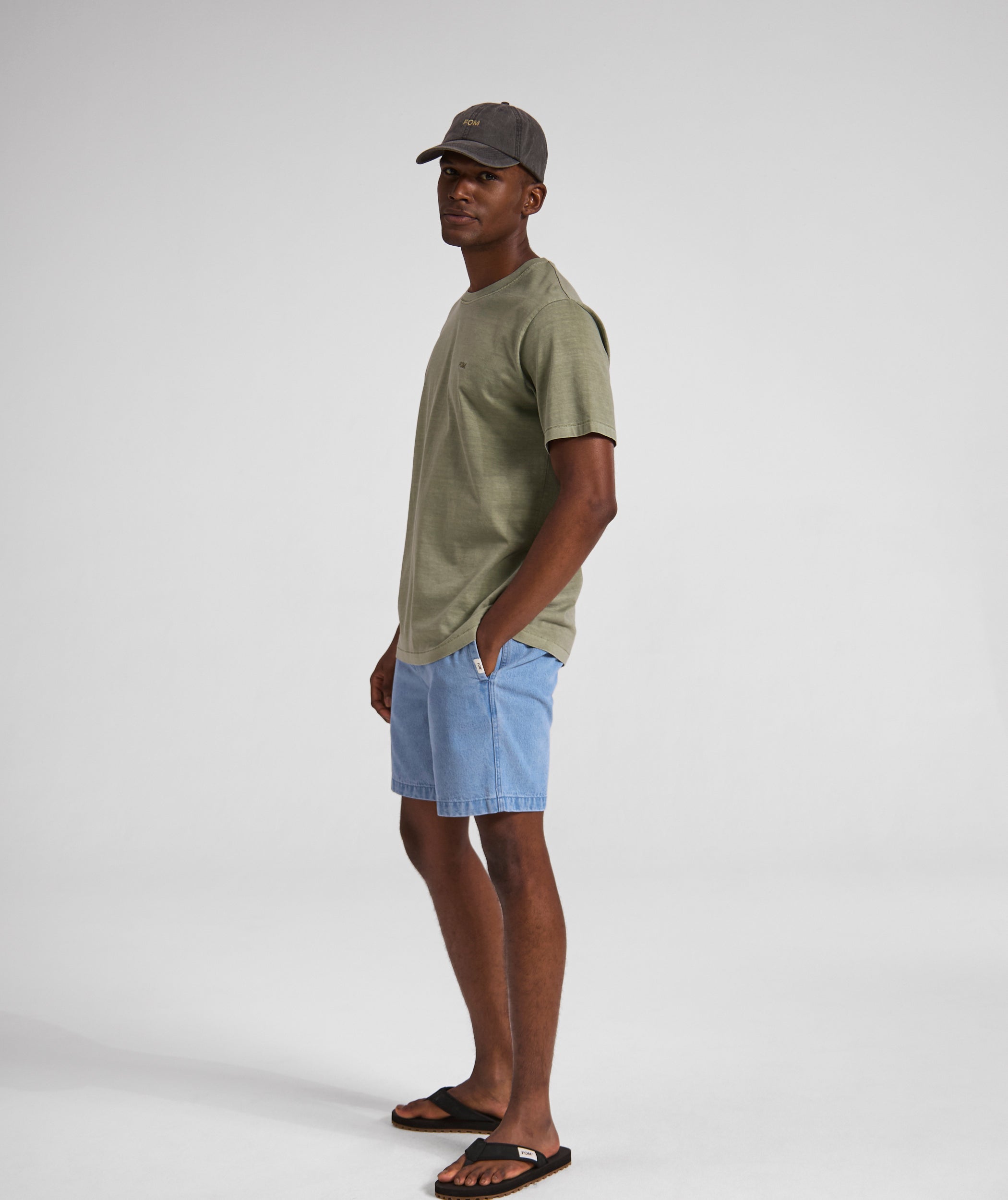 Mens Vintage Washed Tee - Sage